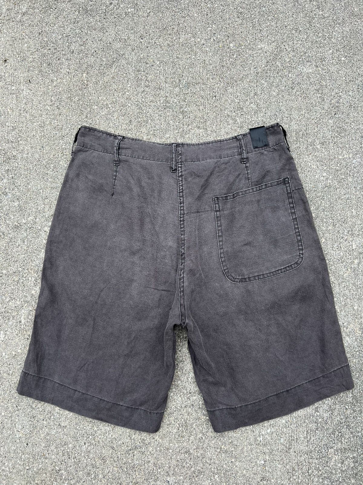 N.Hoolywood N. Hoolywood Japan Sun Faded Black Linen Short Pant Size US 32 / EU 48 - 20 Thumbnail