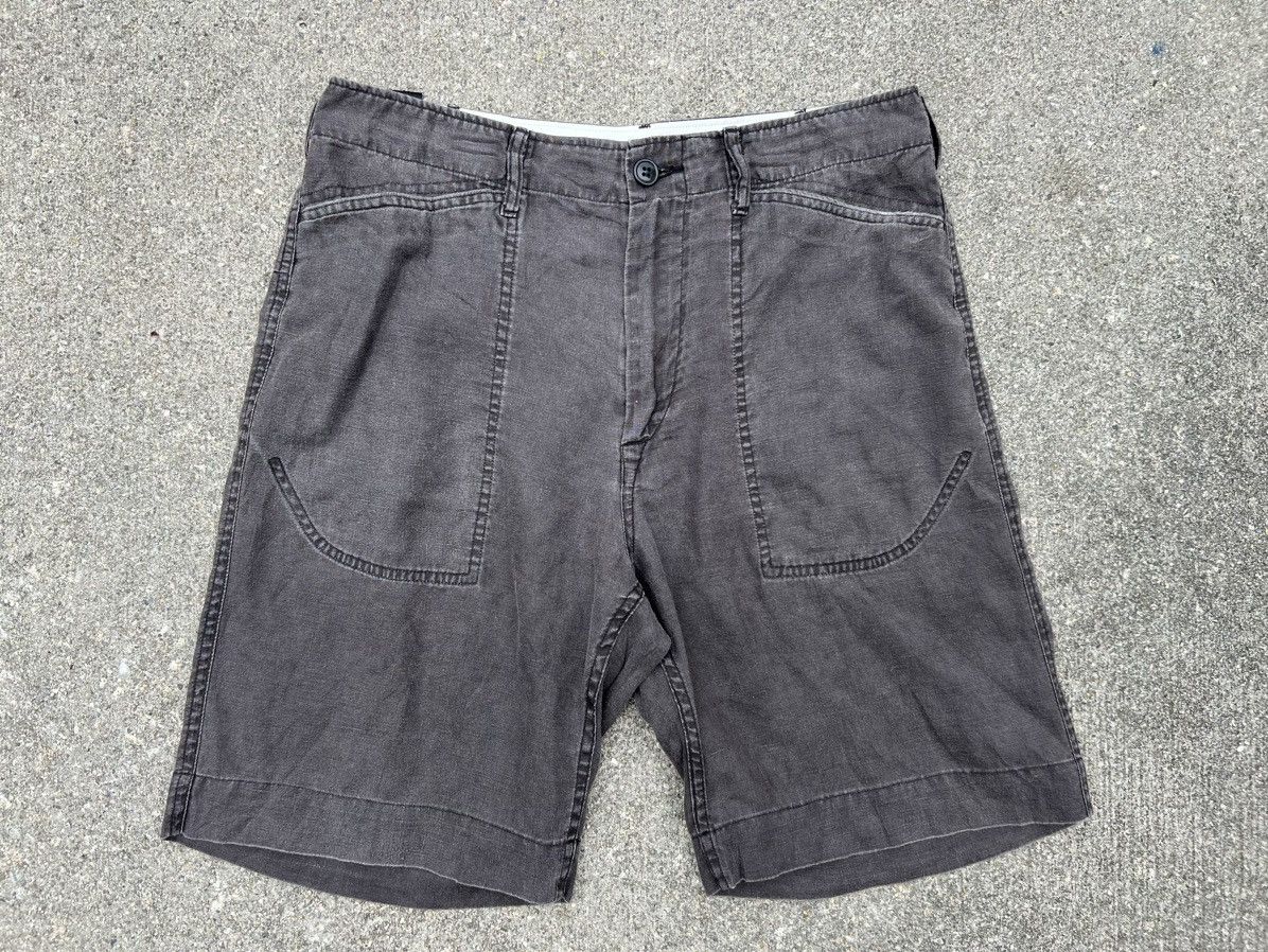 N.Hoolywood N. Hoolywood Japan Sun Faded Black Linen Short Pant Size US 32 / EU 48 - 16 Thumbnail