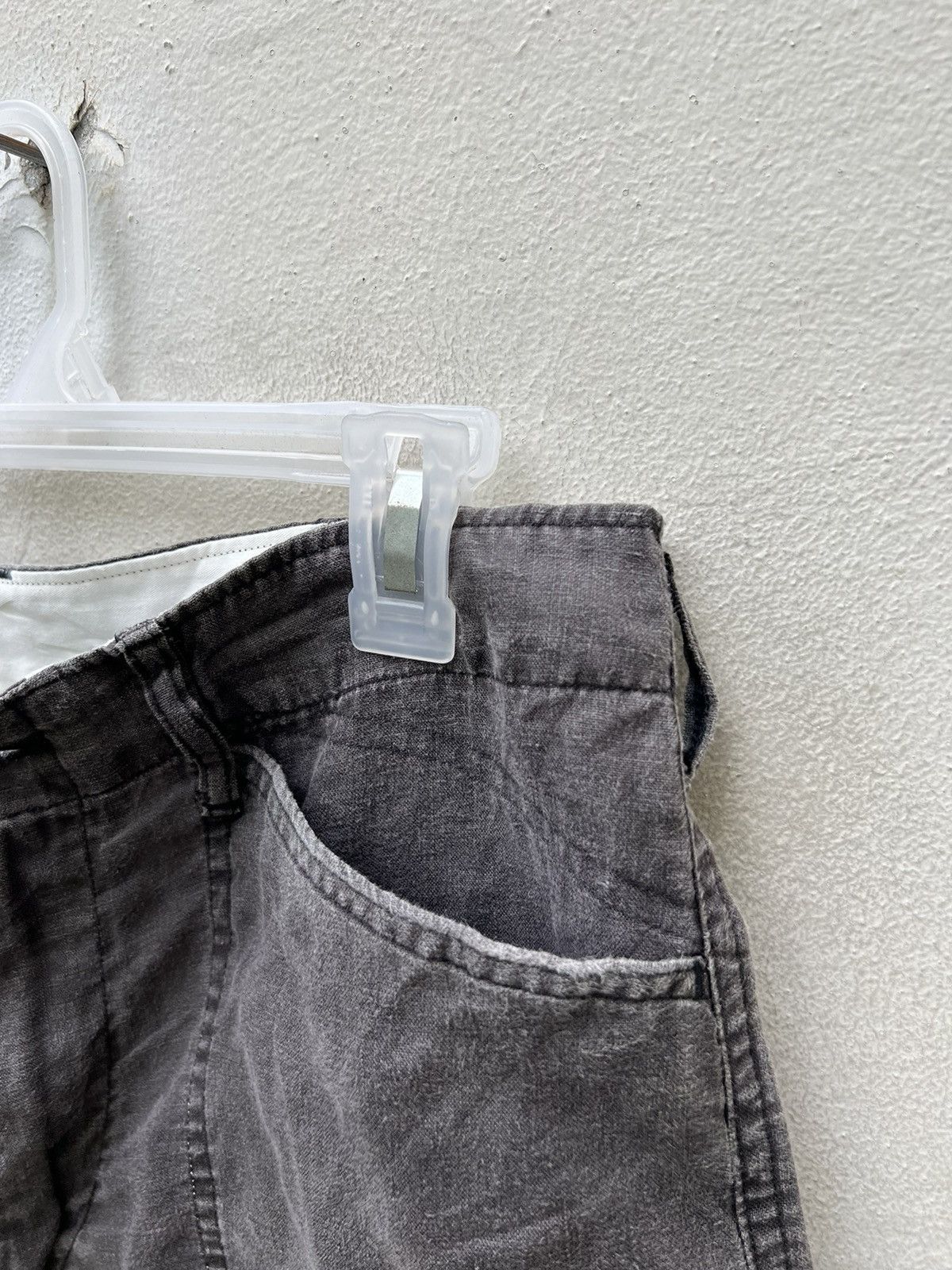 N.Hoolywood N. Hoolywood Japan Sun Faded Black Linen Short Pant Size US 32 / EU 48 - 5 Thumbnail