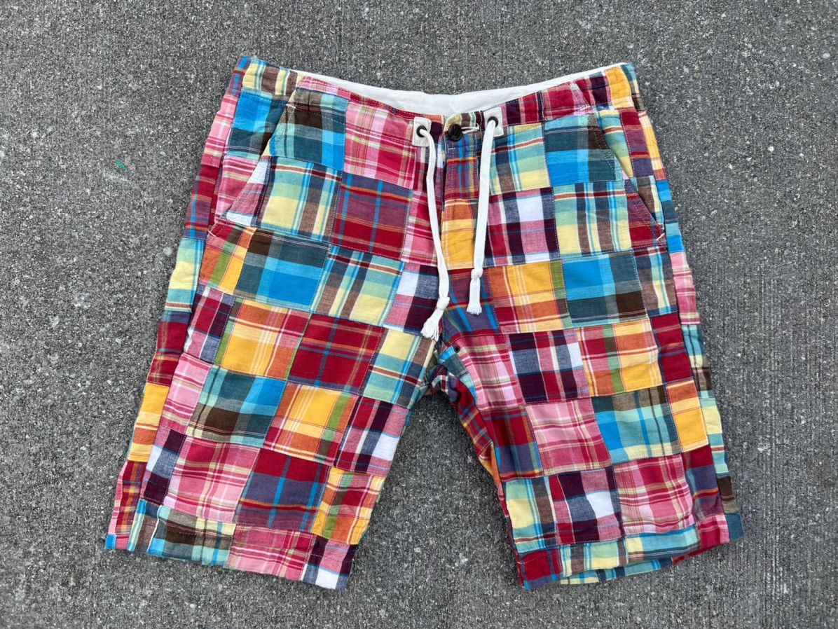 Vintage Fob Factory Japan Multi Colour Patchwork Short Pant
