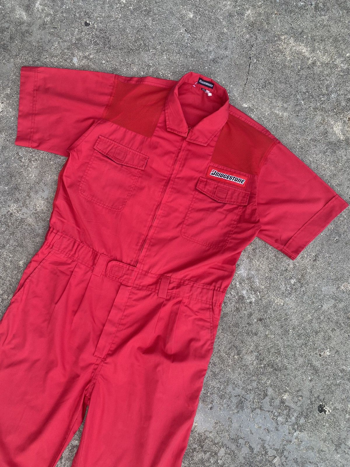 image of Bridgestone Coverall Suit Racing Motorsport Team in Red, Men's (Size 38)