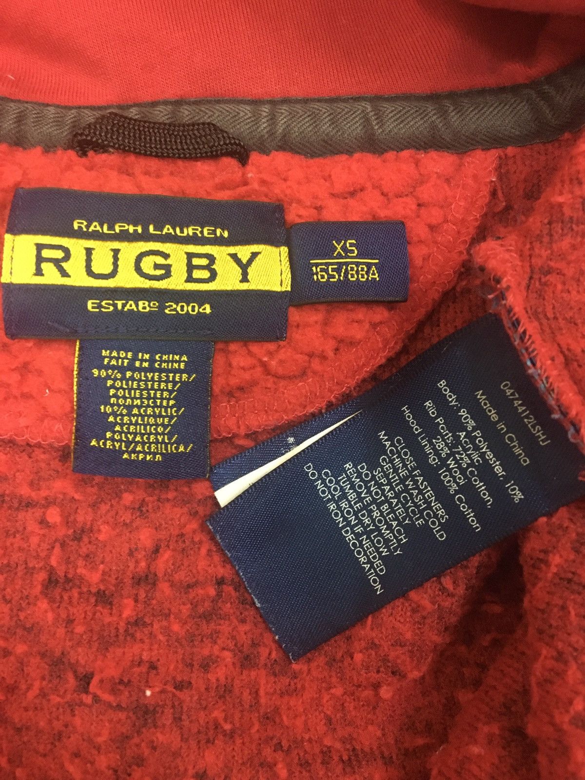 Ralph Lauren RALPH LAUREN RUGBY-FLEECE EMBROIDERY RL LOGO ZIPPER HOODIES Size US XS / EU 42 / 0 - 11 Thumbnail