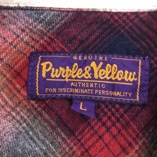 Flannel Purples & Yellow Plaid Tartan Flannel Shirt Size US M / EU 48-50 / 2 - 5 Thumbnail