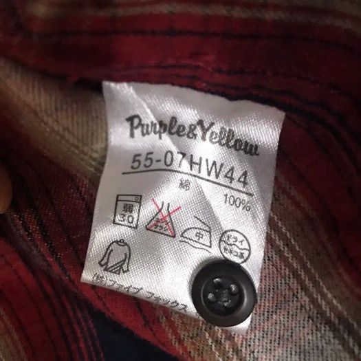 Flannel Purples & Yellow Plaid Tartan Flannel Shirt Size US M / EU 48-50 / 2 - 7 Thumbnail