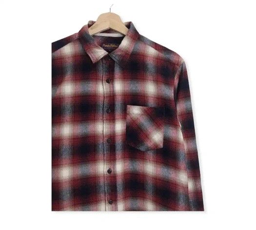 Flannel Purples & Yellow Plaid Tartan Flannel Shirt Size US M / EU 48-50 / 2 - 3 Thumbnail