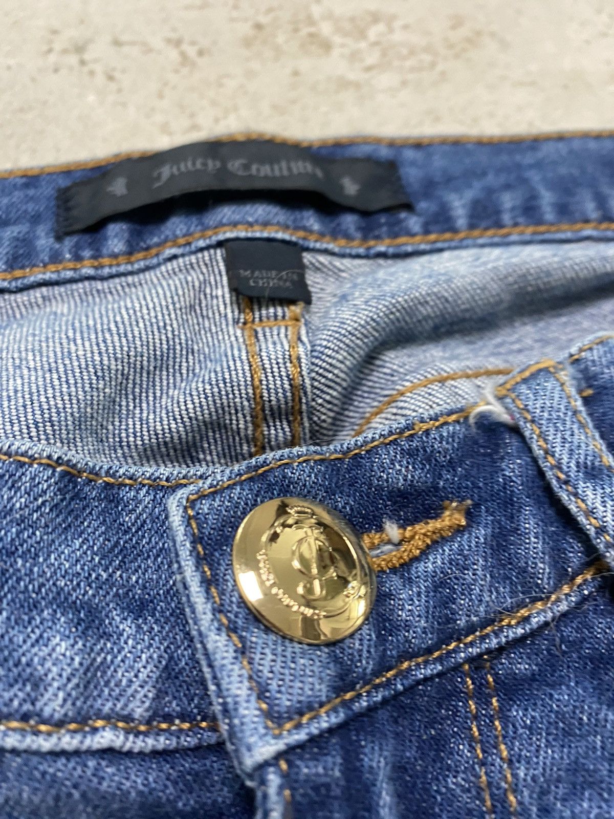 Juicy Couture × Juicy Couture Jeans × Vintage Juicy Couture Blue Jeans Size US 26 / EU 42 - 4 Thumbnail