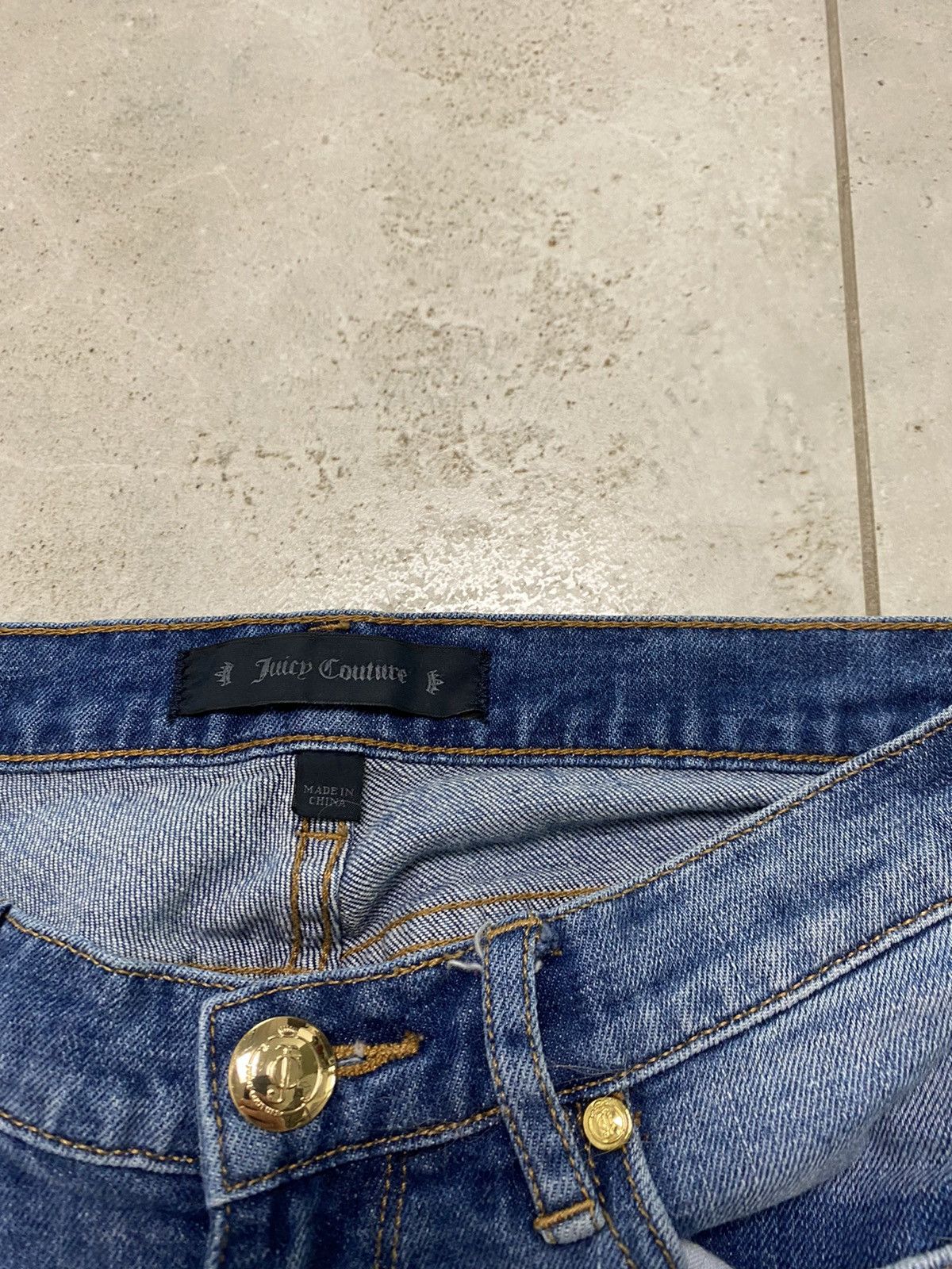 Juicy Couture × Juicy Couture Jeans × Vintage Juicy Couture Blue Jeans Size US 26 / EU 42 - 3 Thumbnail