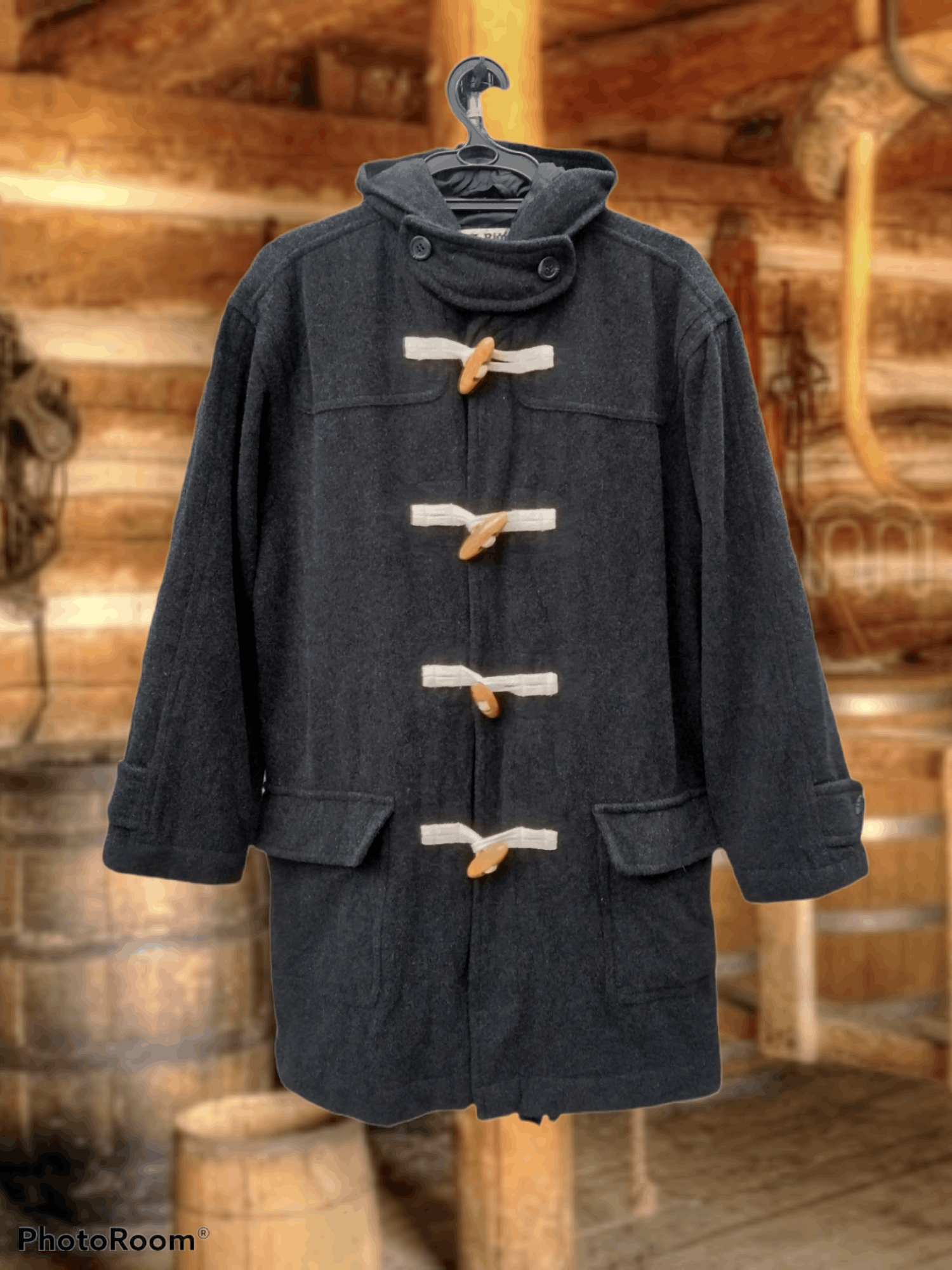 Japanese Brand 24/7 RIDE WOOL DUFFLE COAT Size US M / EU 48-50 / 2 - 3 Thumbnail