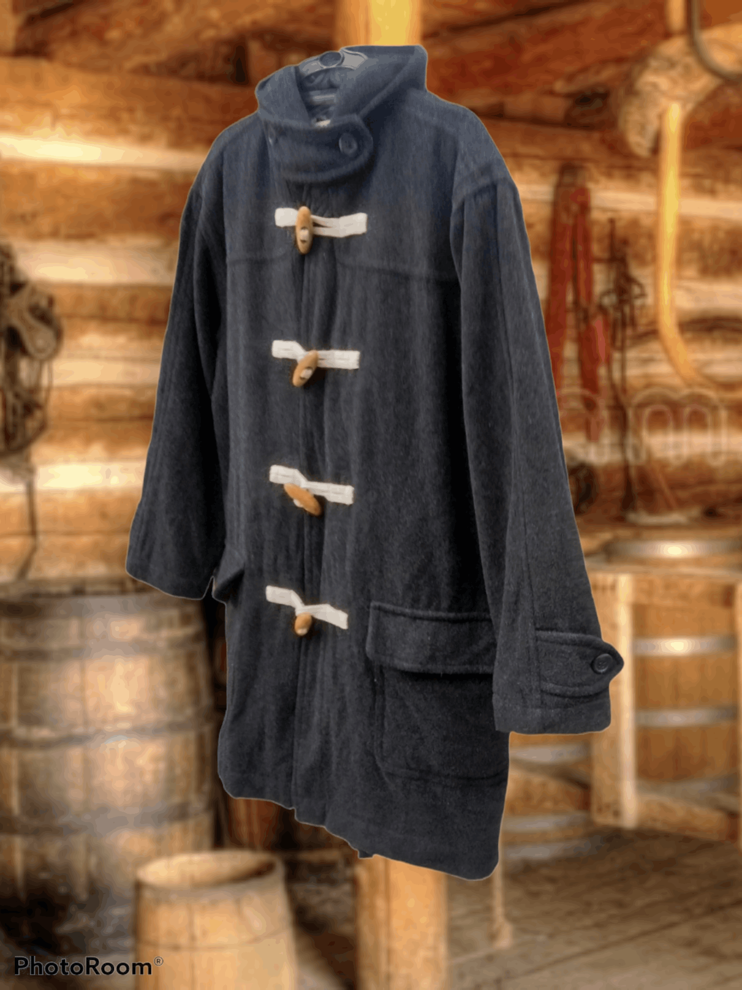 Japanese Brand 24/7 RIDE WOOL DUFFLE COAT Size US M / EU 48-50 / 2 - 2 Thumbnail