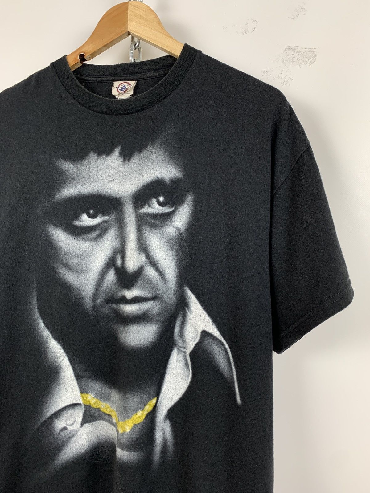 Vintage Vintage Scarface Al Pacino Black T-Shirt Size US XL / EU 56 / 4 - 4 Thumbnail