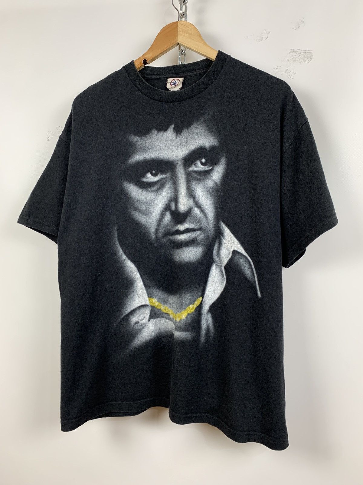 Vintage Vintage Scarface Al Pacino Black T-Shirt Size US XL / EU 56 / 4 - 1 Thumbnail