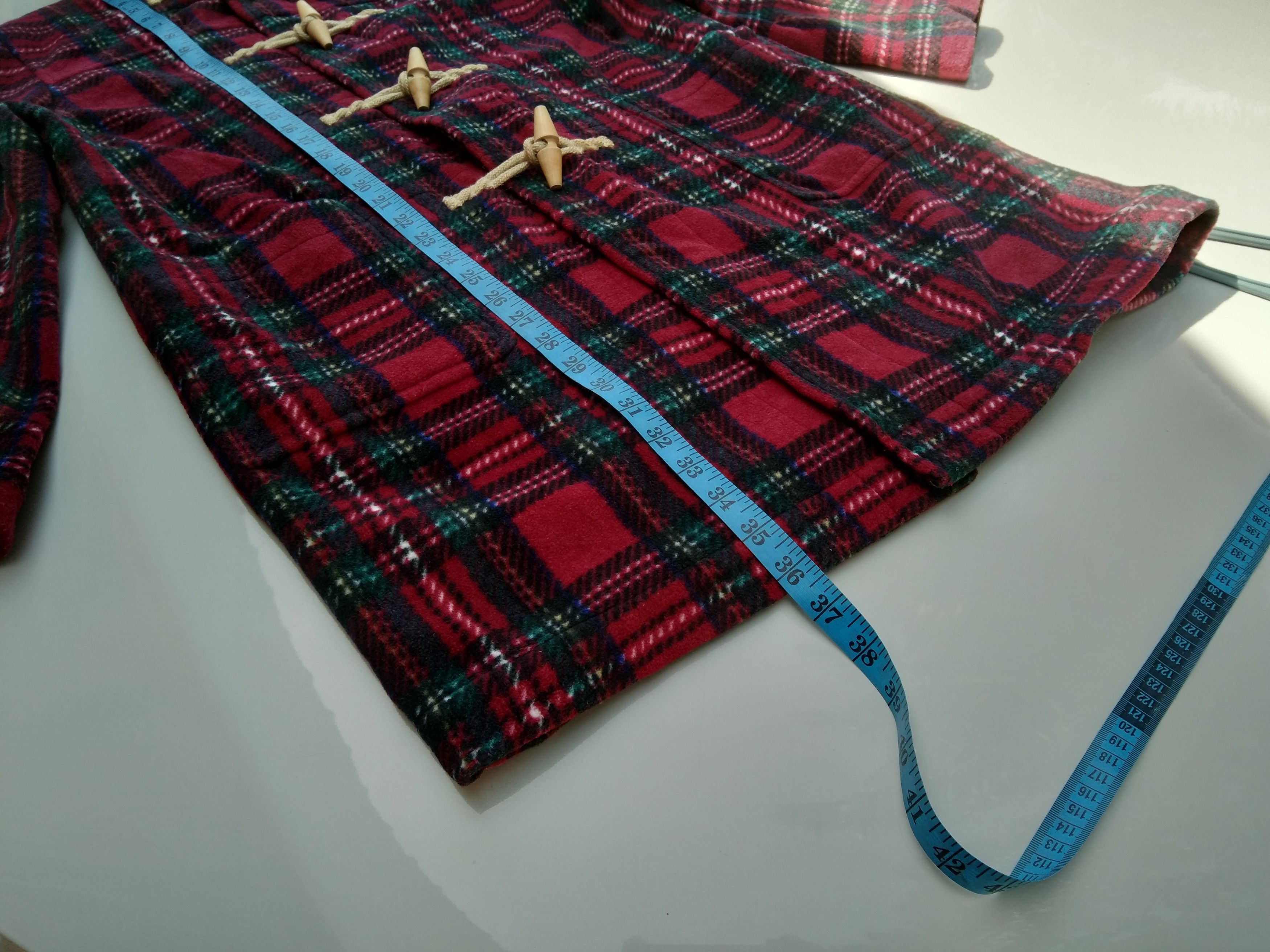 Japanese Brand VINTAGE PIKO PLAID DUFFLE COAT Size US M / EU 48-50 / 2 - 13 Thumbnail