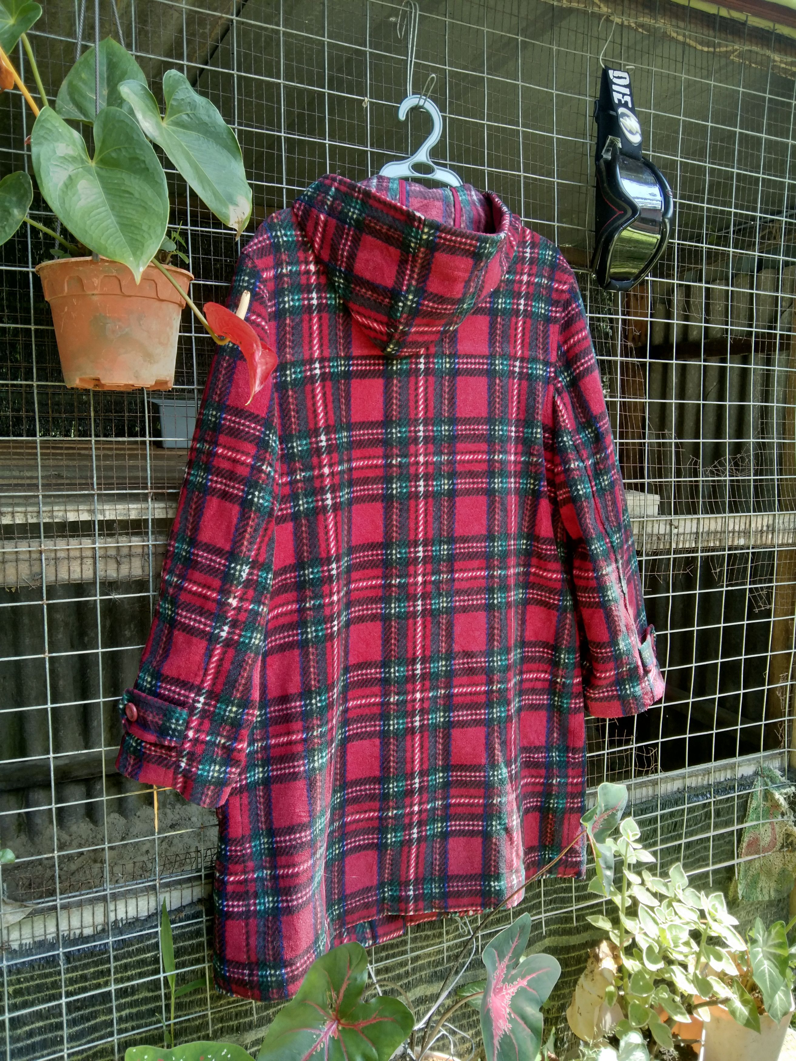 Japanese Brand VINTAGE PIKO PLAID DUFFLE COAT Size US M / EU 48-50 / 2 - 9 Thumbnail