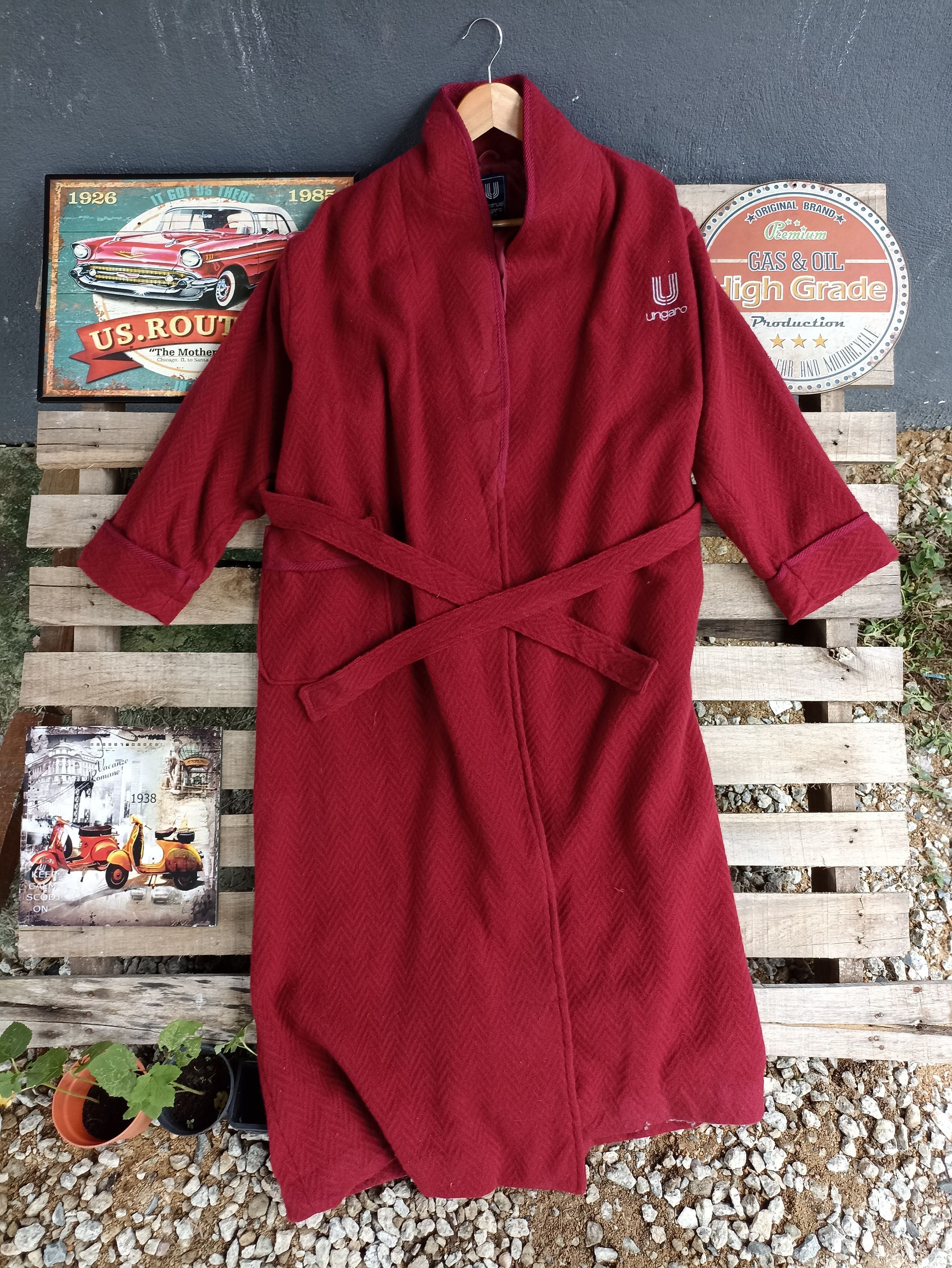 Emanuel Ungaro × Ungaro Paris Emanuel Ungaro Wool Gown Robe Size US L / EU 52-54 / 3 - 1 Thumbnail