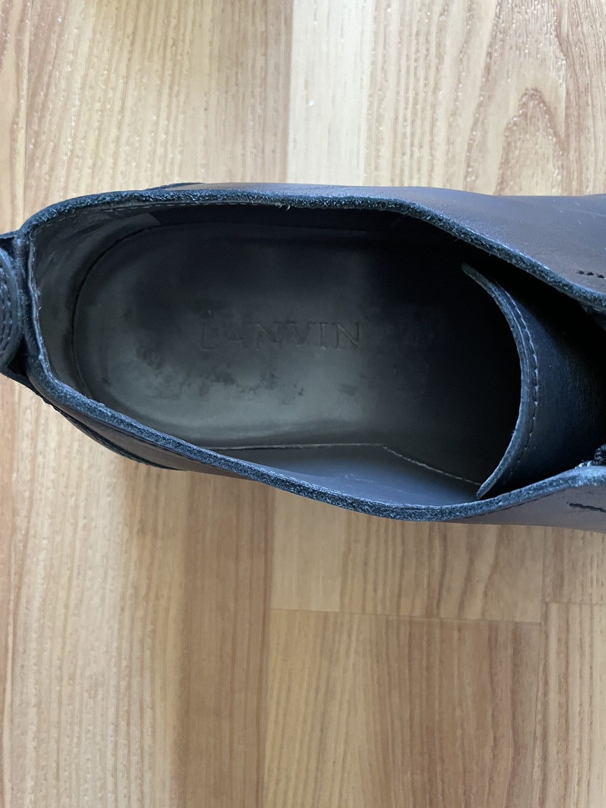 Lanvin Archive Lanvin Slip On Lug Sole Derby Shoes Leather Black Size US 9 / EU 42 - 6 Thumbnail