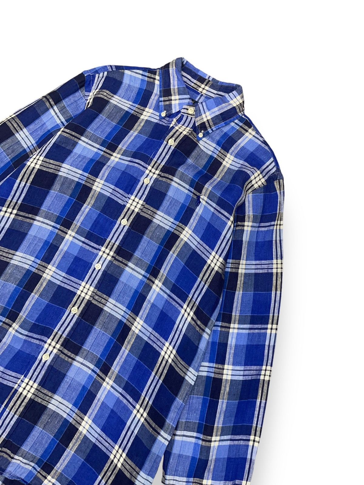 Polo Ralph Lauren Ralph Lauren Checkered Blue Flannel Shirt Size US S / EU 44-46 / 1 - 5 Thumbnail