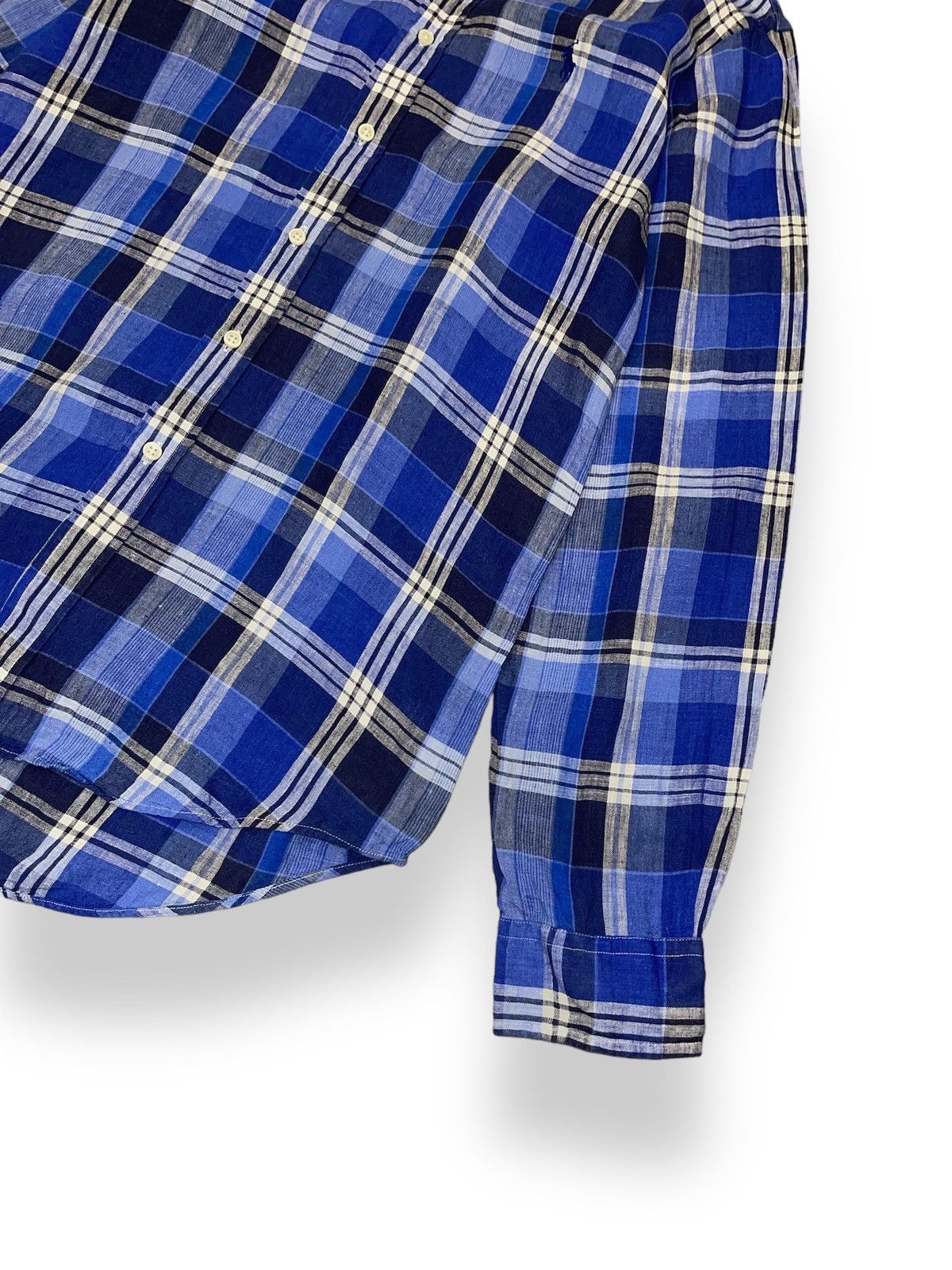 Polo Ralph Lauren Ralph Lauren Checkered Blue Flannel Shirt Size US S / EU 44-46 / 1 - 3 Thumbnail