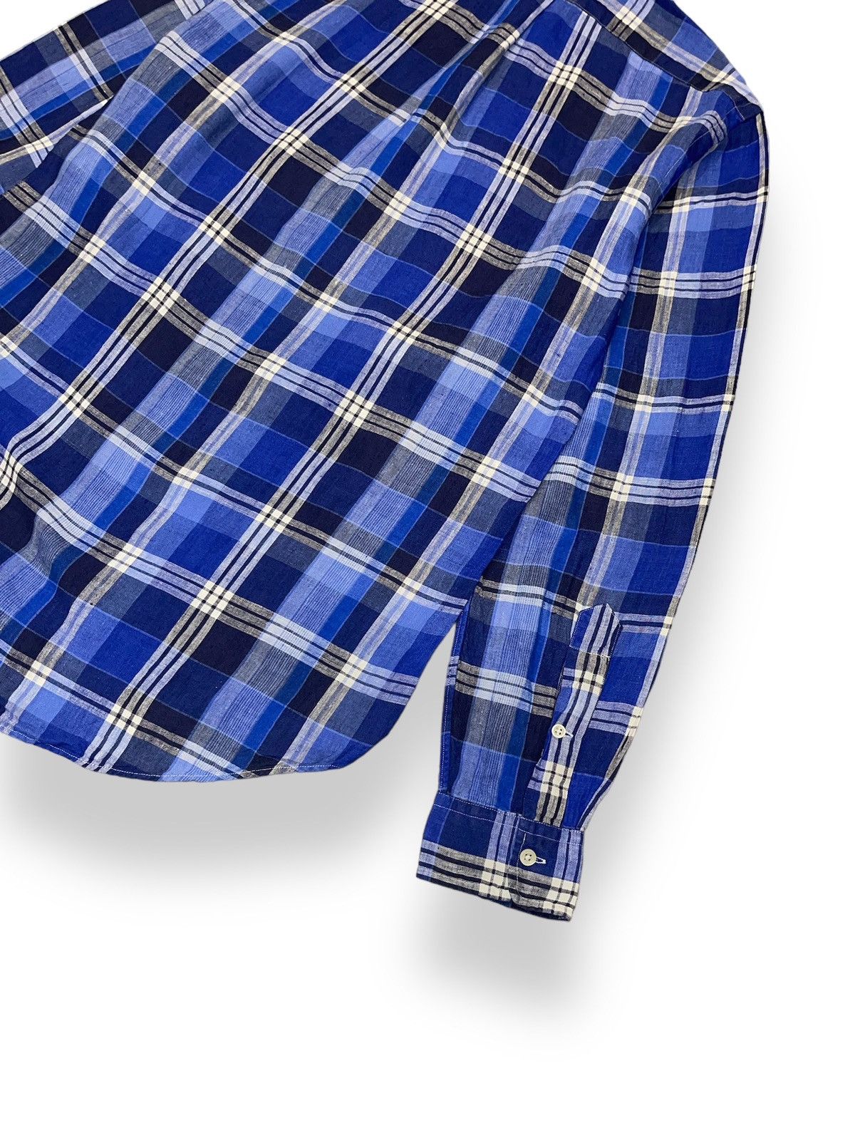 Polo Ralph Lauren Ralph Lauren Checkered Blue Flannel Shirt Size US S / EU 44-46 / 1 - 7 Thumbnail