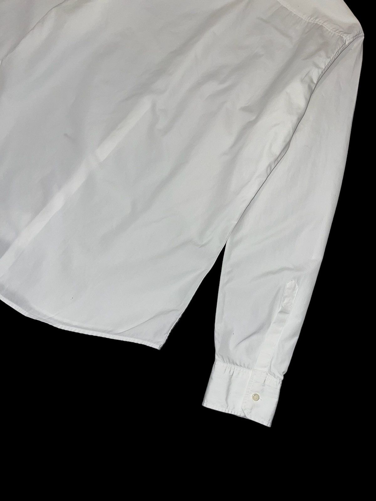 Dsquared2 SS11 Dsquared2 Stitched Logo Checkered Collar White Shirt Size US L / EU 52-54 / 3 - 7 Thumbnail
