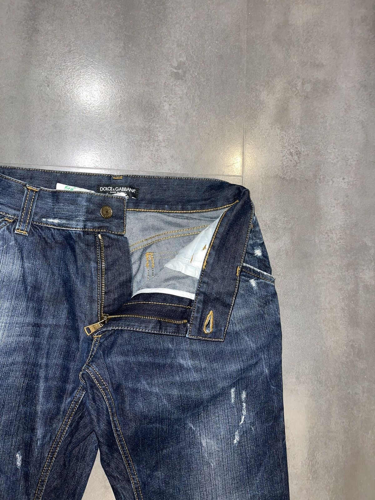 Dolce & Gabbana Dolce & Gabbana Distressed Denim Pants Size US 30 / EU 46 - 13 Thumbnail