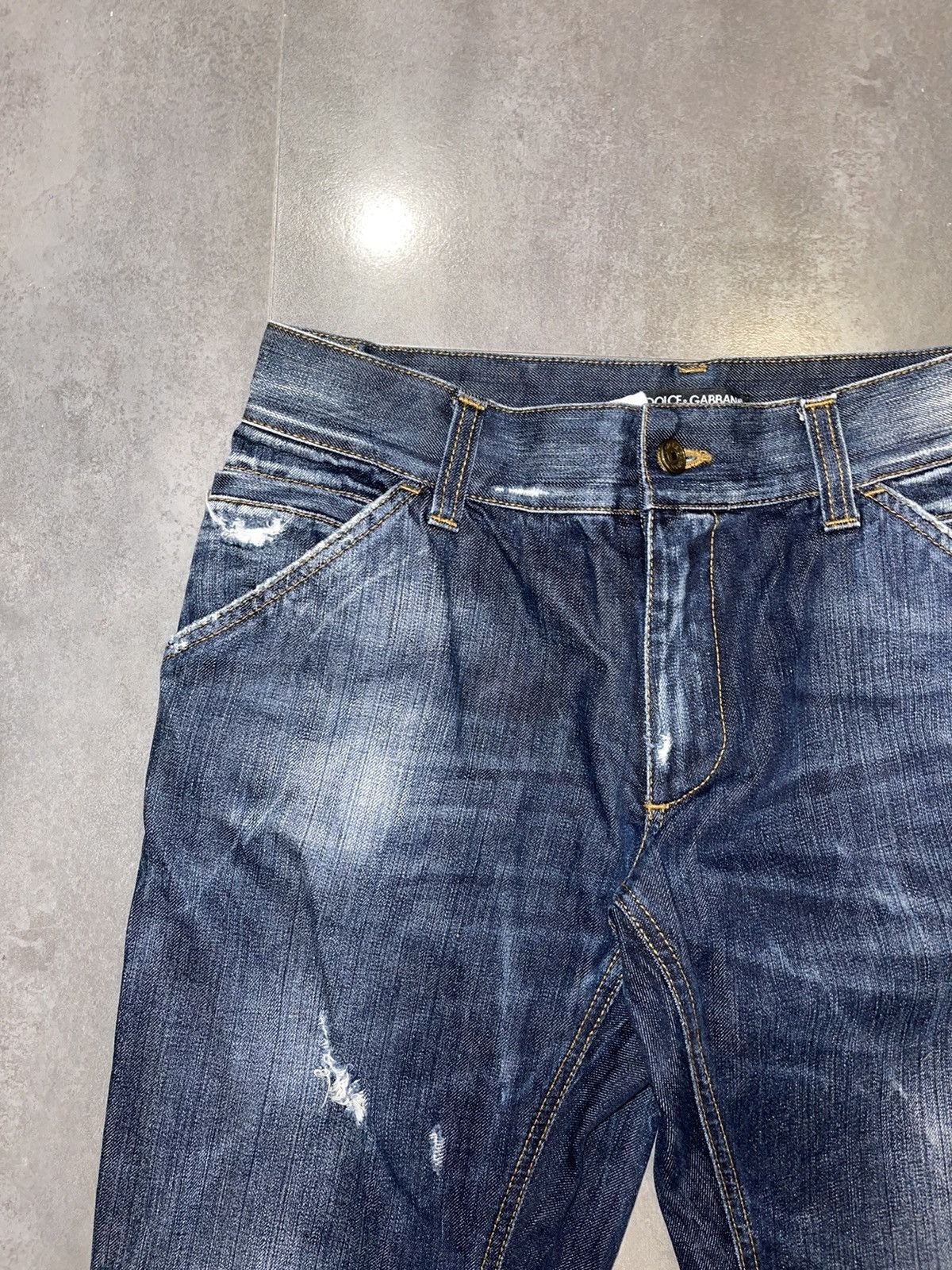 Dolce & Gabbana Dolce & Gabbana Distressed Denim Pants Size US 30 / EU 46 - 3 Thumbnail