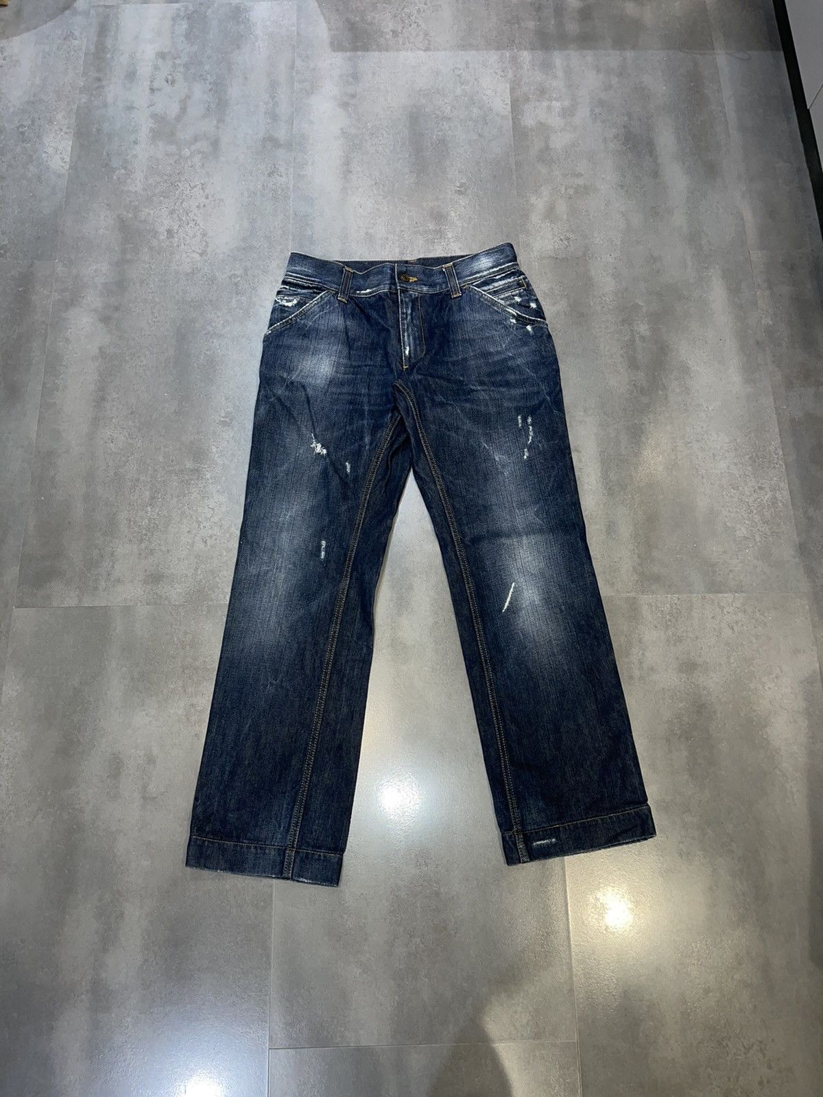 Dolce & Gabbana Dolce & Gabbana Distressed Denim Pants Size US 30 / EU 46 - 1 Thumbnail