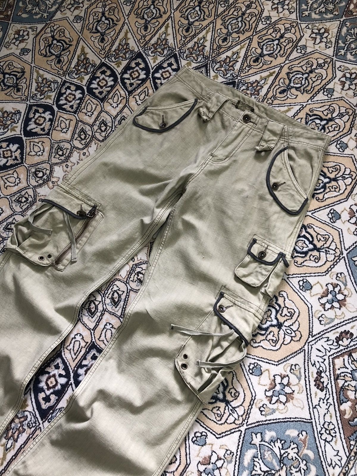 Vintage Vintage Sumu INTL Military Style Cargo Pants Size US 34 / EU 50 - 3 Thumbnail