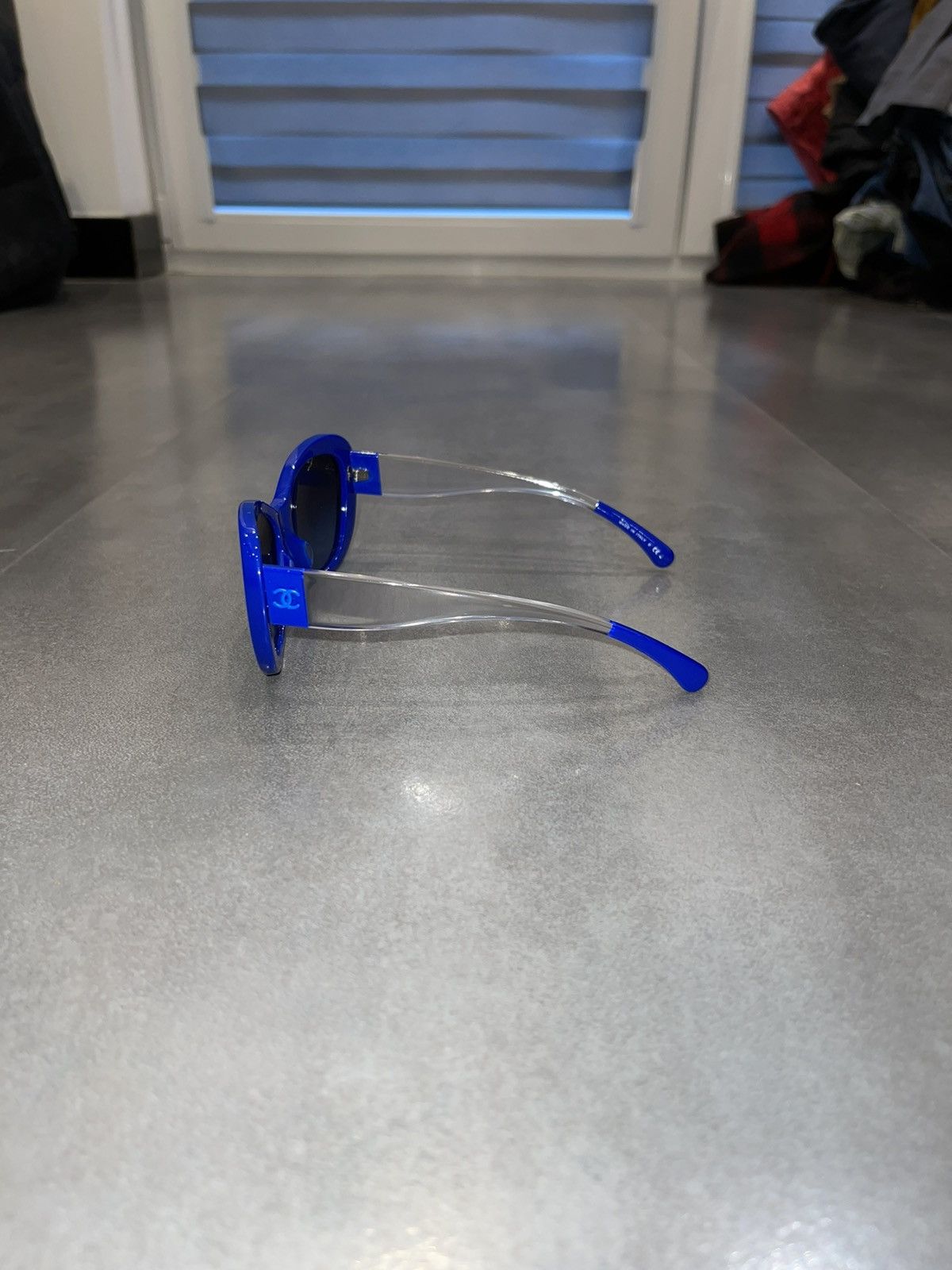 Chanel Chanel 5264 C.1445/S2 Blue Transparent Cobain Sunglasses Size ONE SIZE - 5 Thumbnail