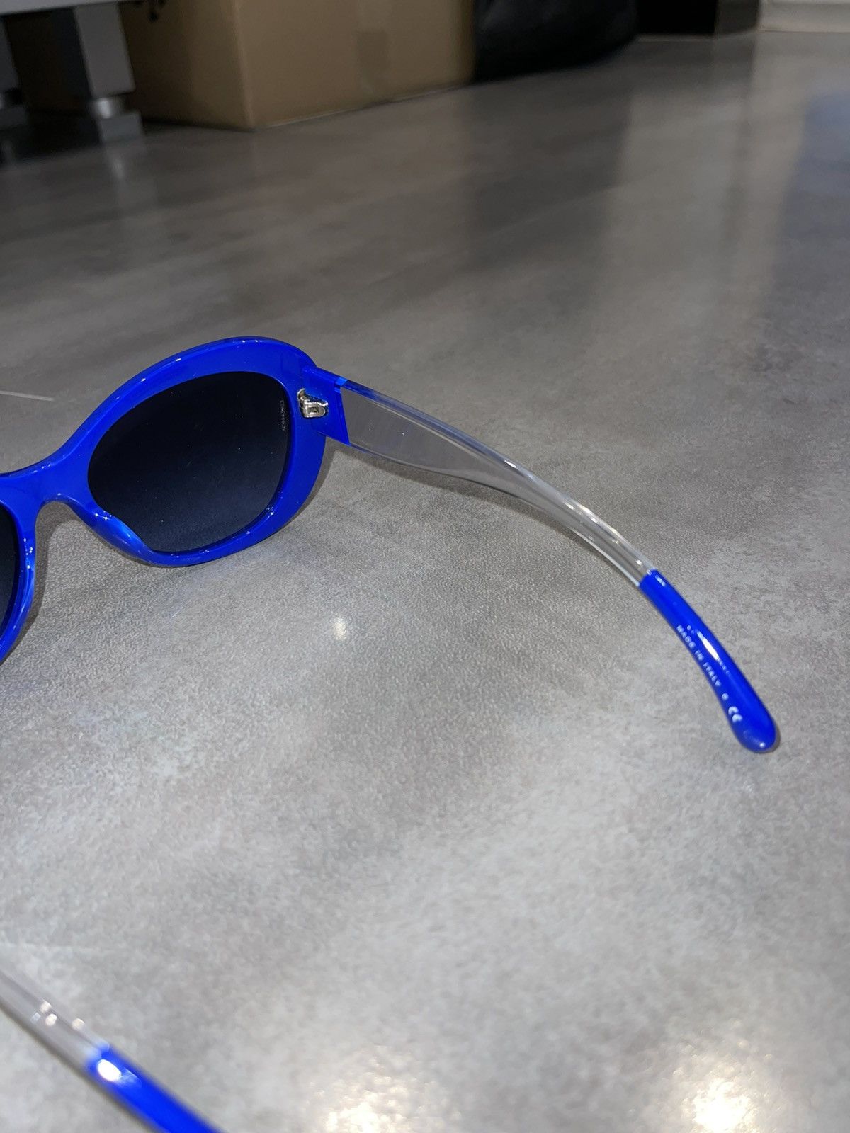 Chanel Chanel 5264 C.1445/S2 Blue Transparent Cobain Sunglasses Size ONE SIZE - 10 Thumbnail
