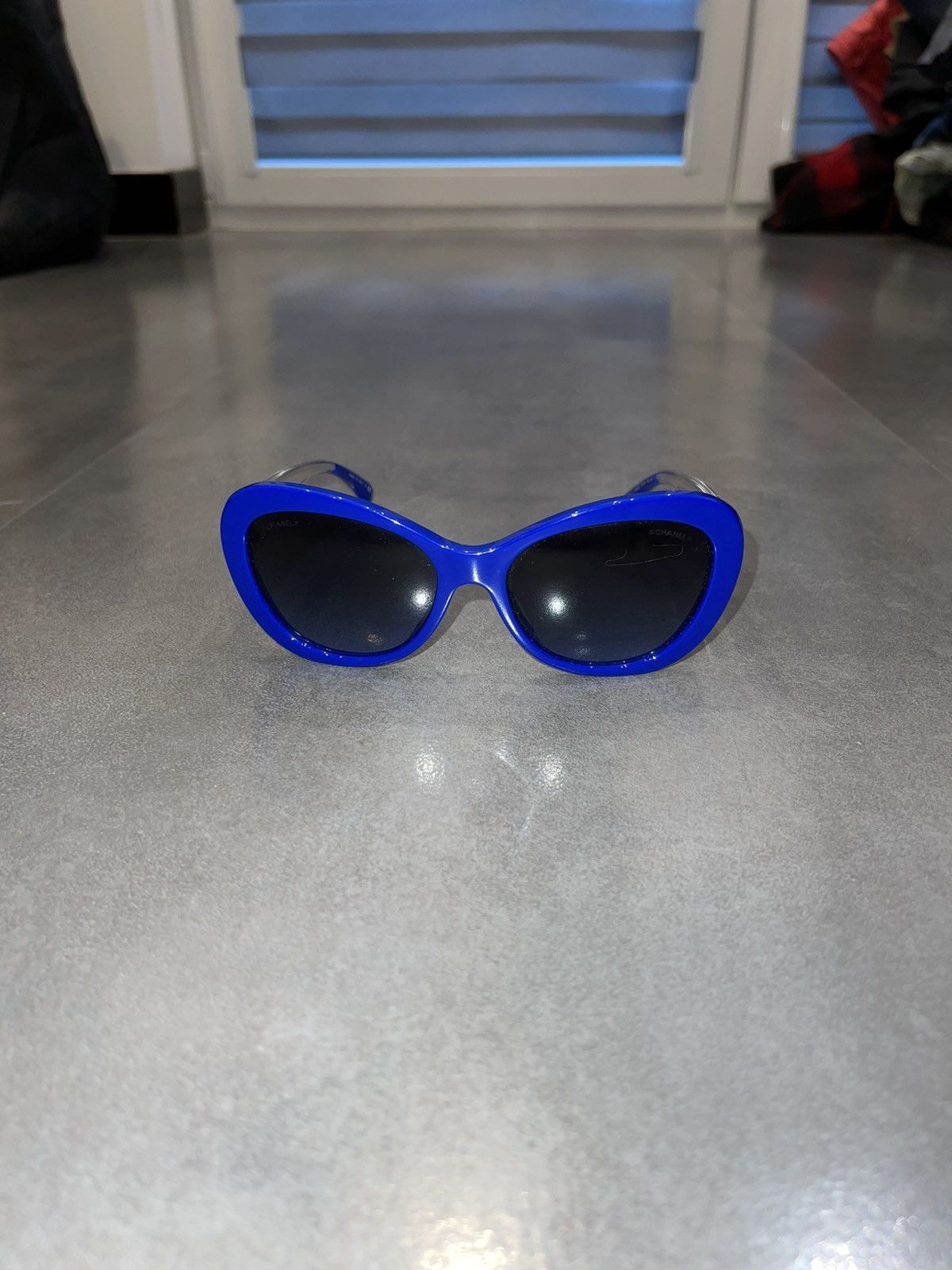 Chanel Chanel 5264 C.1445/S2 Blue Transparent Cobain Sunglasses Size ONE SIZE - 2 Thumbnail