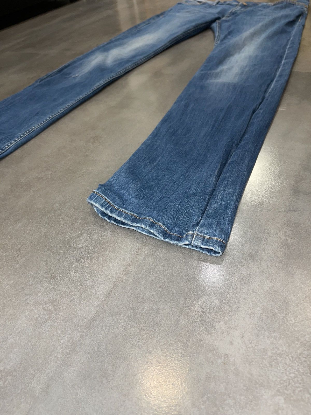 John Galliano Galliano Indigo Biker Denim Pants Size US 35 - 10 Thumbnail