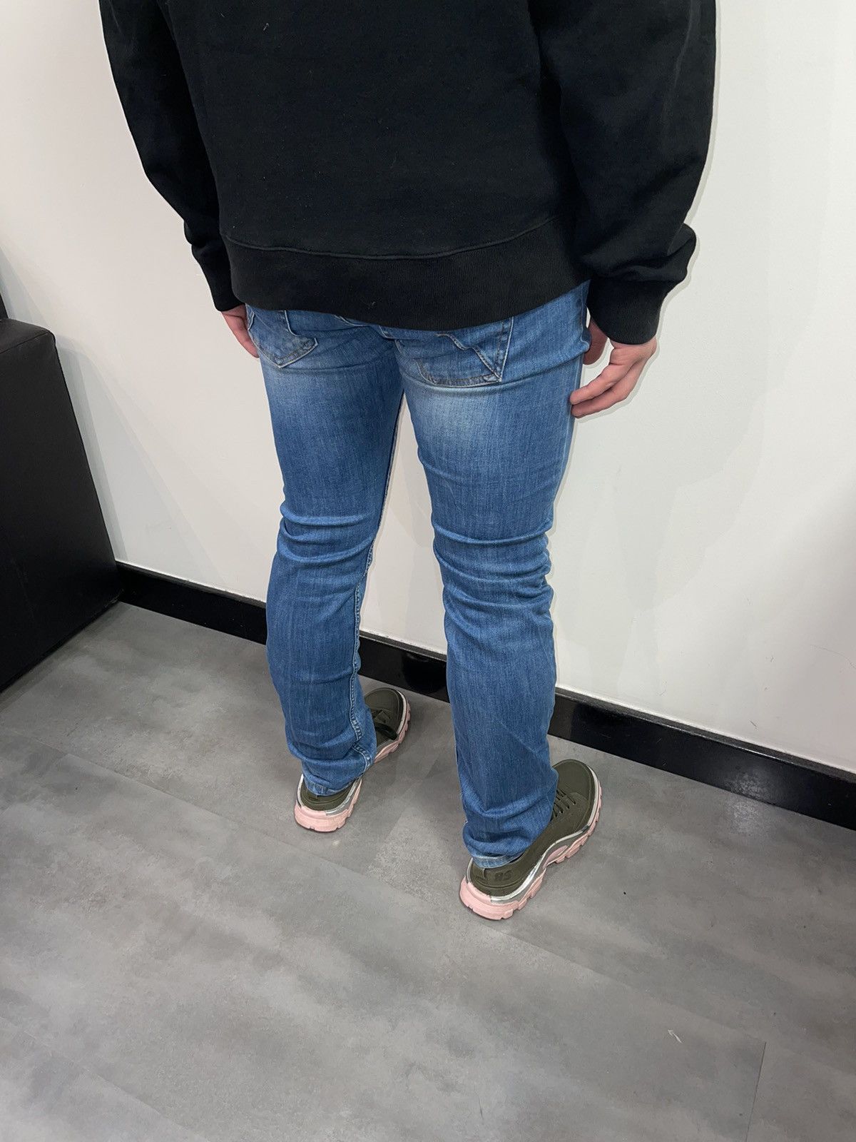 John Galliano Galliano Indigo Biker Denim Pants Size US 35 - 7 Thumbnail