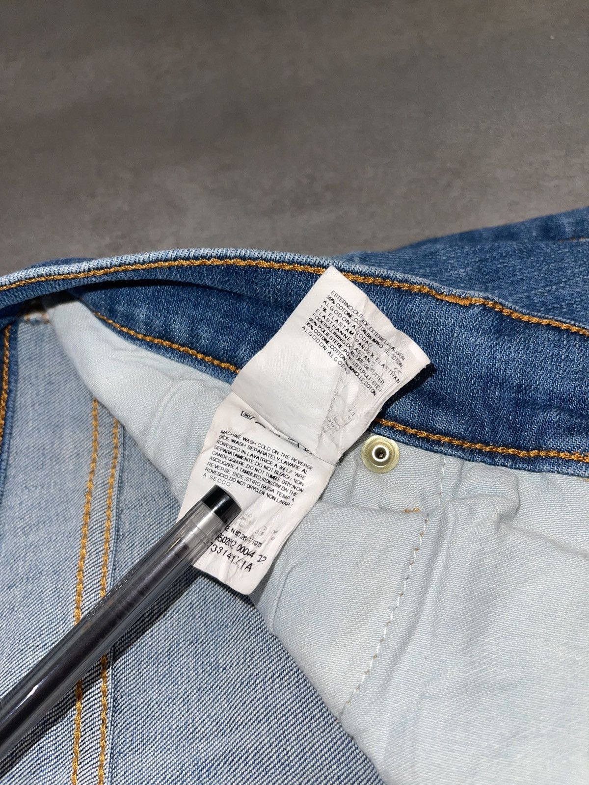 John Galliano Galliano Indigo Biker Denim Pants Size US 35 - 13 Thumbnail