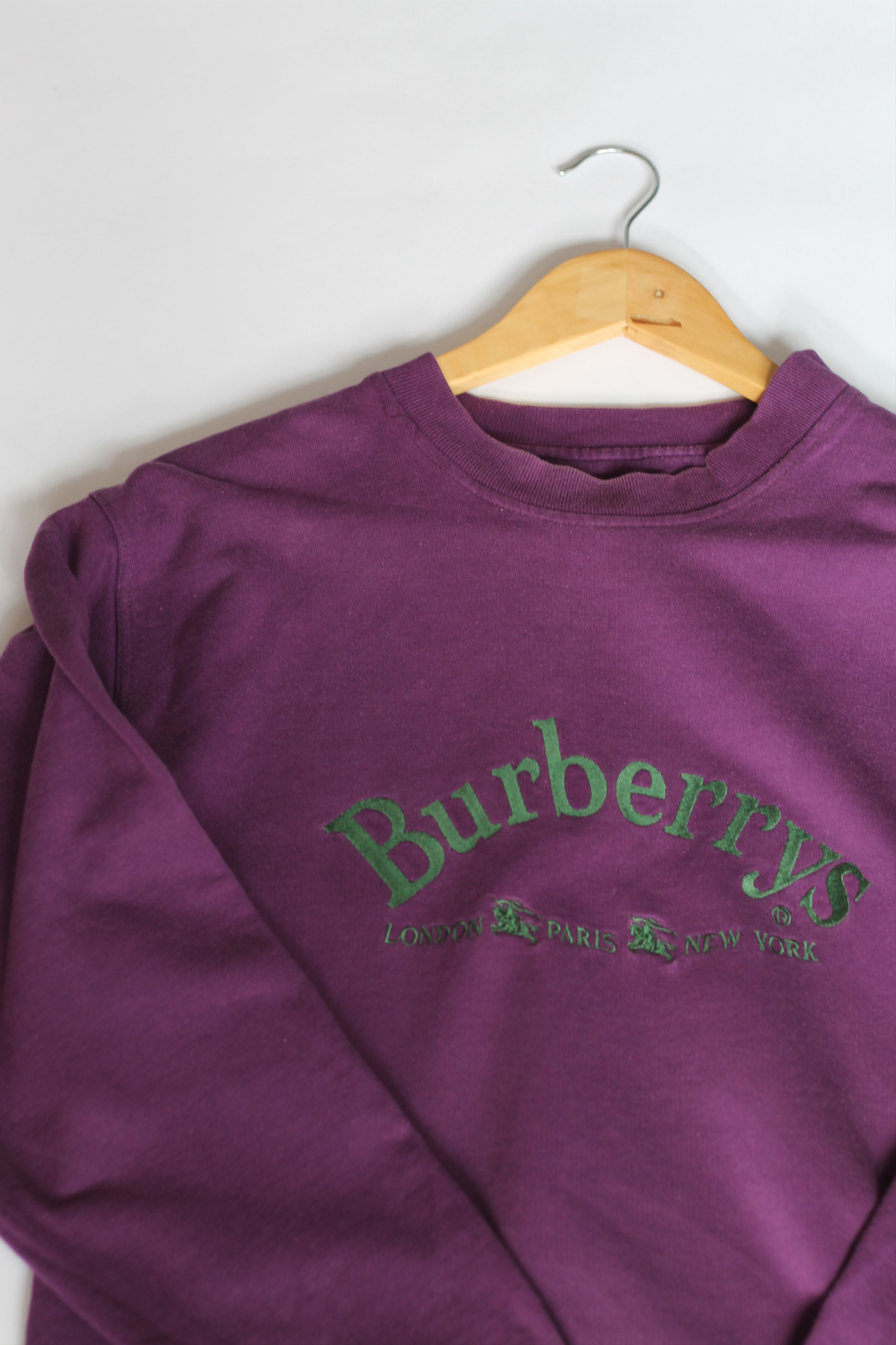 Burberry Rare vintage Burberrys Burberry big logo sweatshirt sweater Size US S / EU 44-46 / 1 - 2 Thumbnail