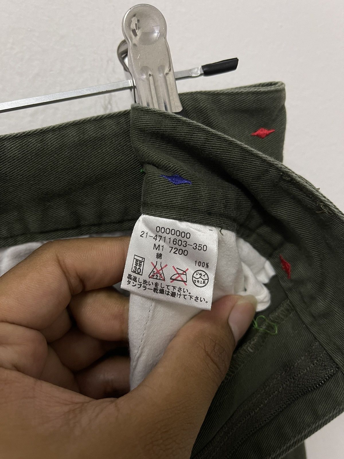 Tommy Hilfiger × Vintage Vintage Tommy Hilfiger Logo Rainbow Military Trousers Pants Size US 32 / EU 48 - 12 Thumbnail