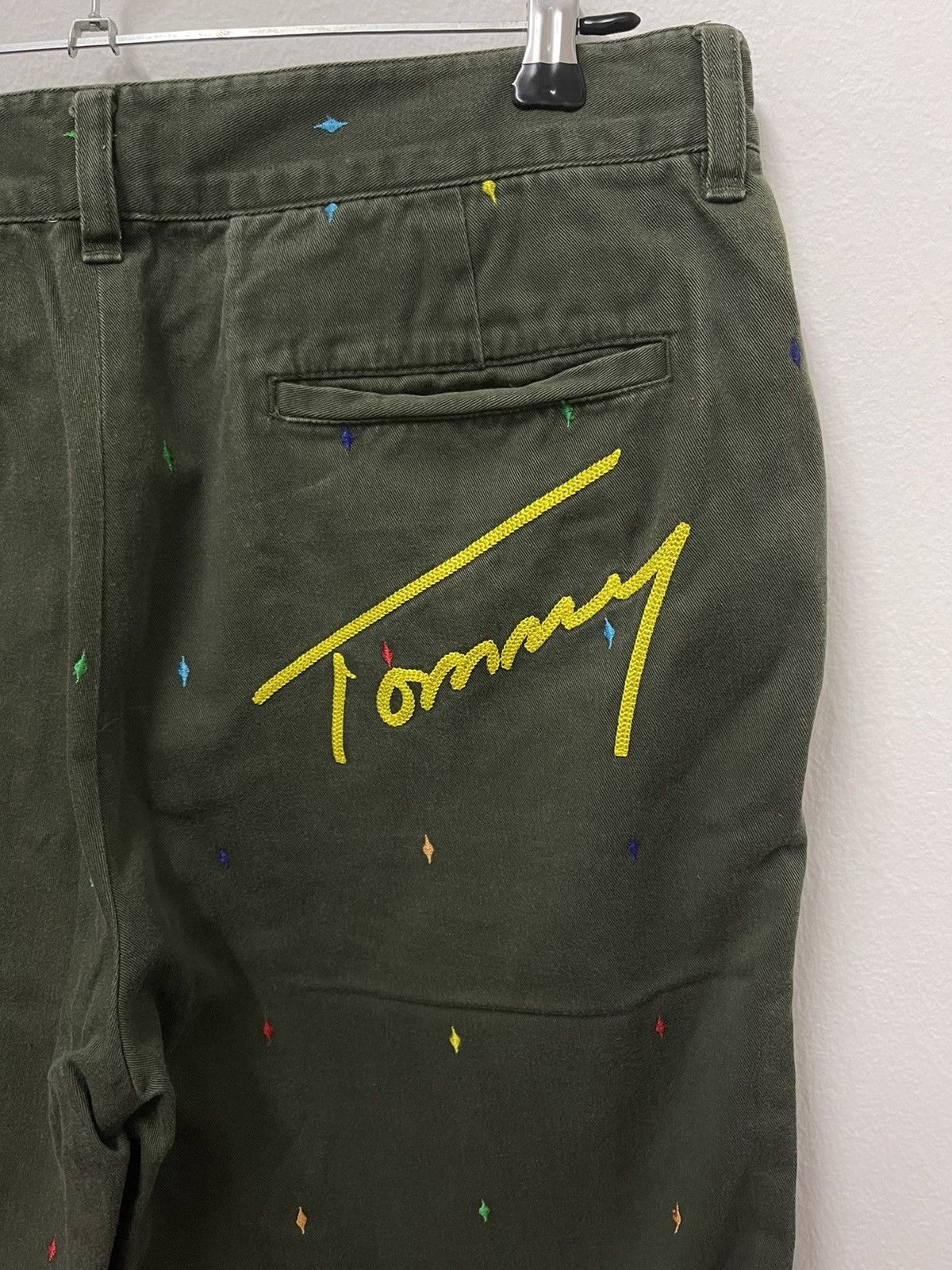 Tommy Hilfiger × Vintage Vintage Tommy Hilfiger Logo Rainbow Military Trousers Pants Size US 32 / EU 48 - 3 Thumbnail