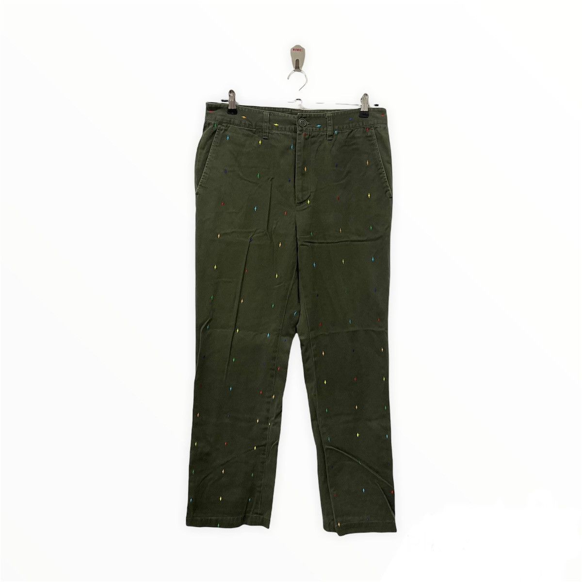 Tommy Hilfiger × Vintage Vintage Tommy Hilfiger Logo Rainbow Military Trousers Pants Size US 32 / EU 48 - 6 Thumbnail