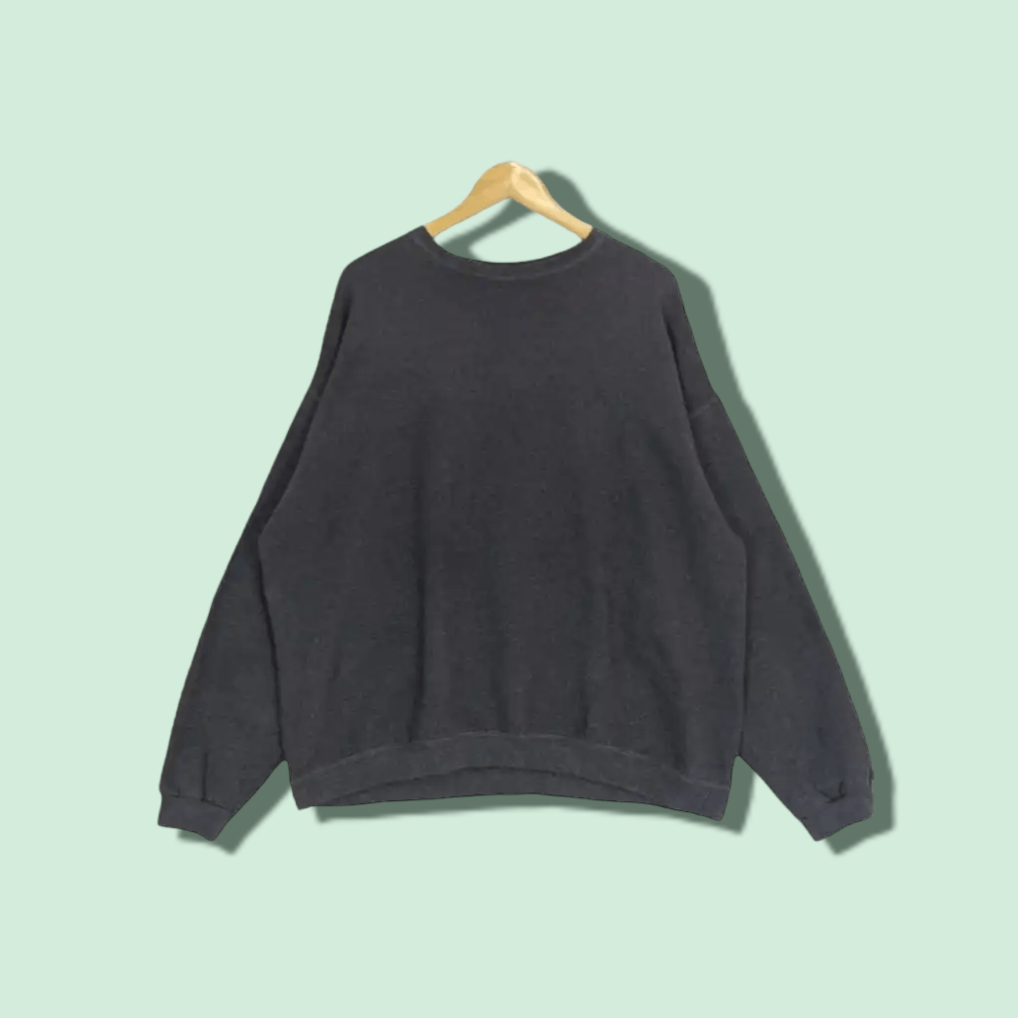 Hanes HANES Grey Plain Jumper Sweatshirt Size US XL / EU 56 / 4 - 1 Thumbnail