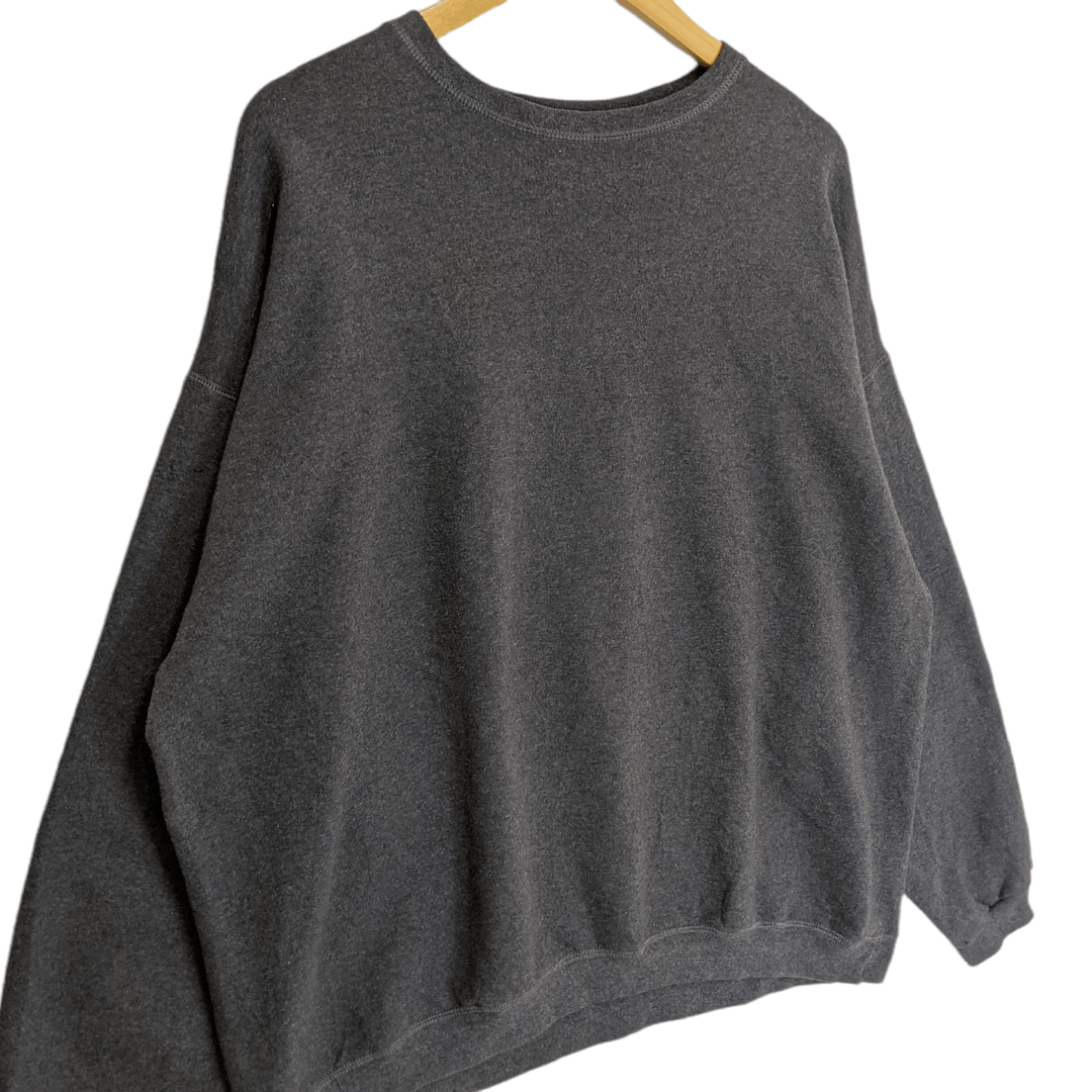 Hanes HANES Grey Plain Jumper Sweatshirt Size US XL / EU 56 / 4 - 3 Thumbnail