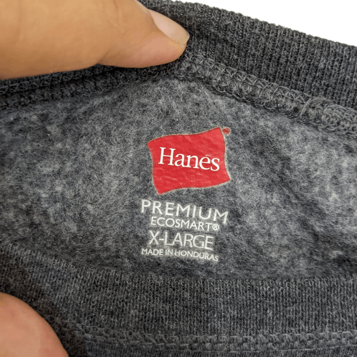 Hanes HANES Grey Plain Jumper Sweatshirt Size US XL / EU 56 / 4 - 7 Thumbnail