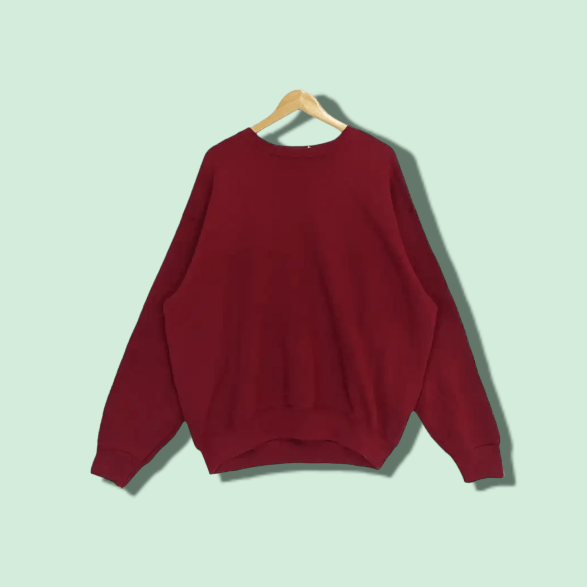 American Apparel FRUIT OF THE LOOM Red Plain Jumper Sweatshirt Size US XXL / EU 58 / 5 - 1 Thumbnail