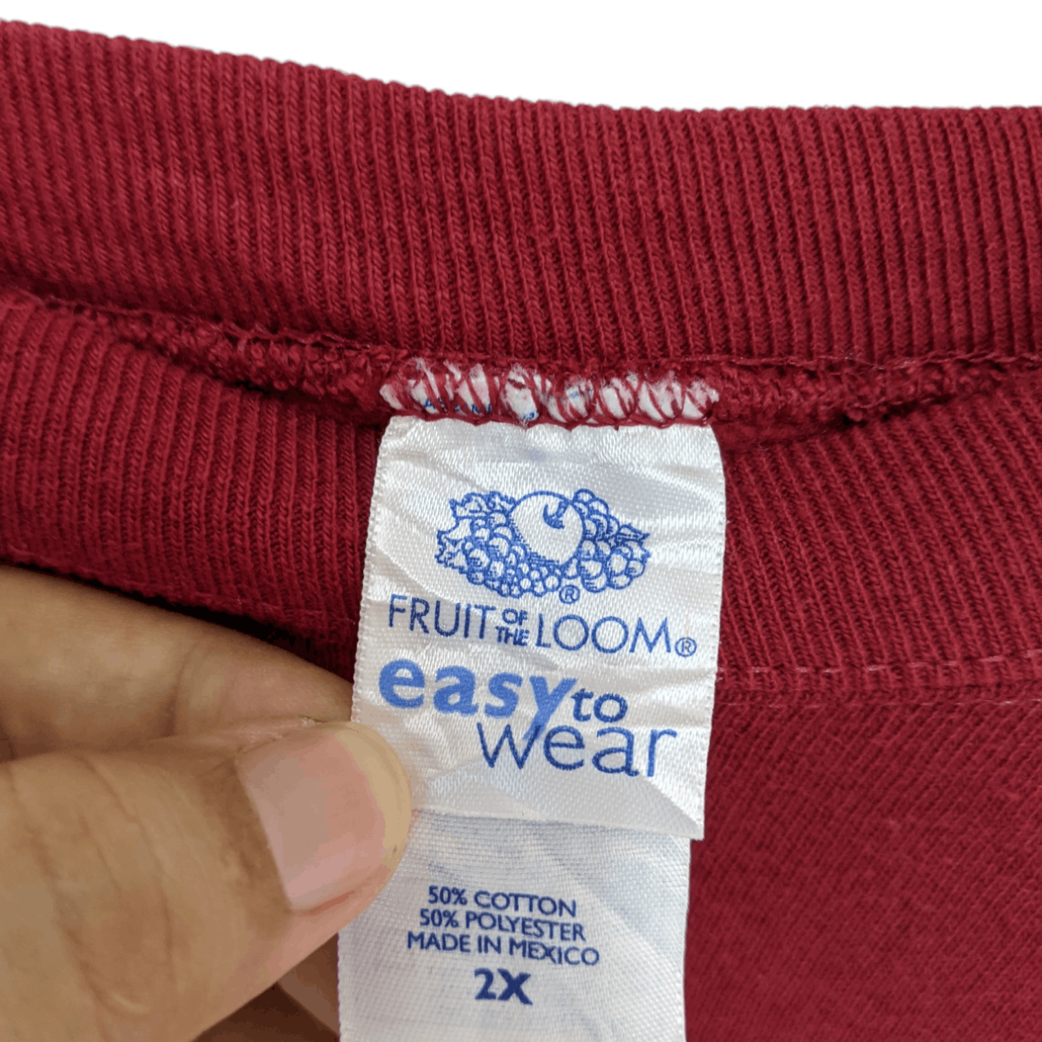American Apparel FRUIT OF THE LOOM Red Plain Jumper Sweatshirt Size US XXL / EU 58 / 5 - 6 Thumbnail