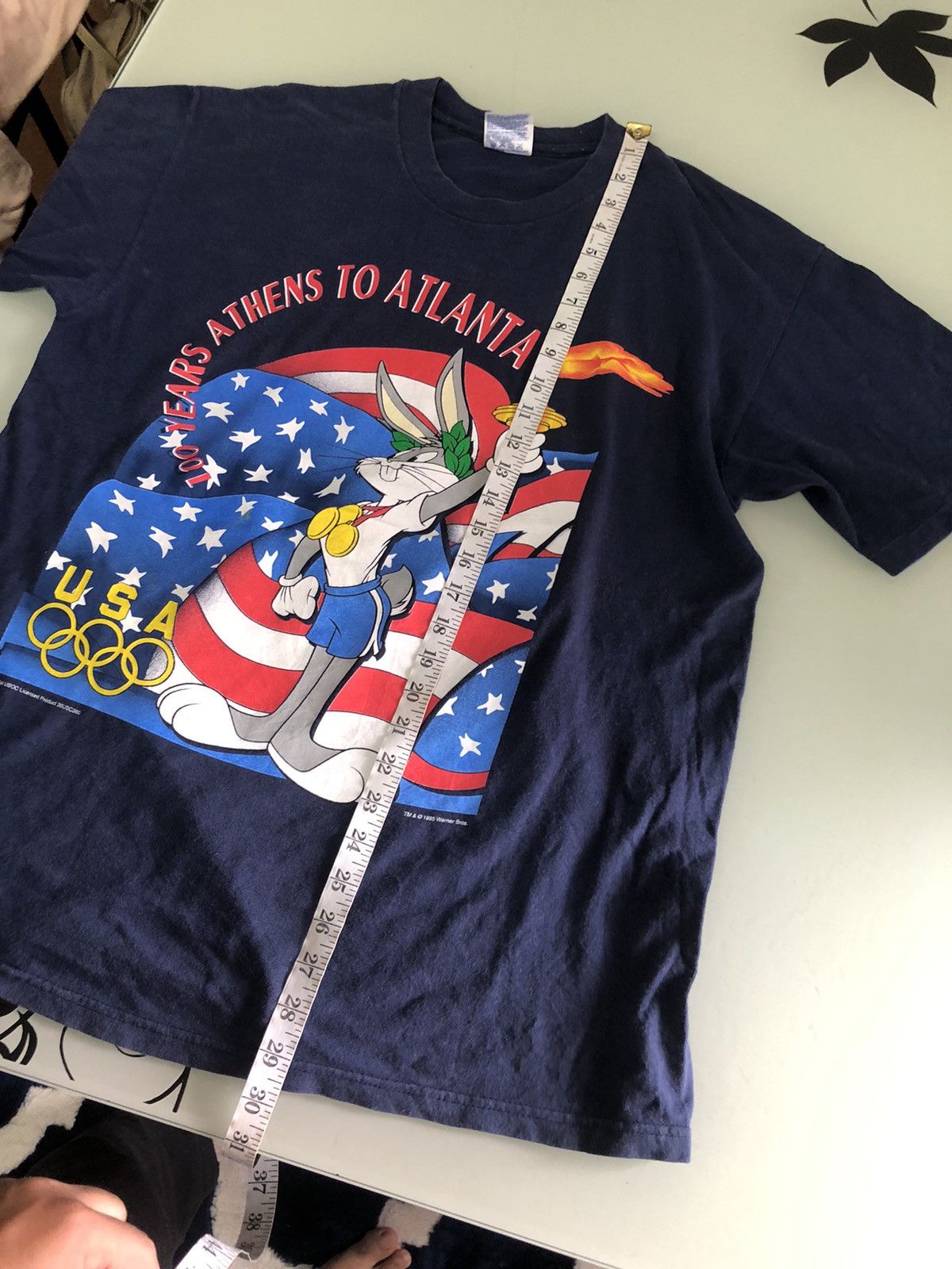 USA Olympics Vintage 90s Olympic USA x Bugs Bunny Warner Bros T-Shirt Size US L / EU 52-54 / 3 - 17 Thumbnail