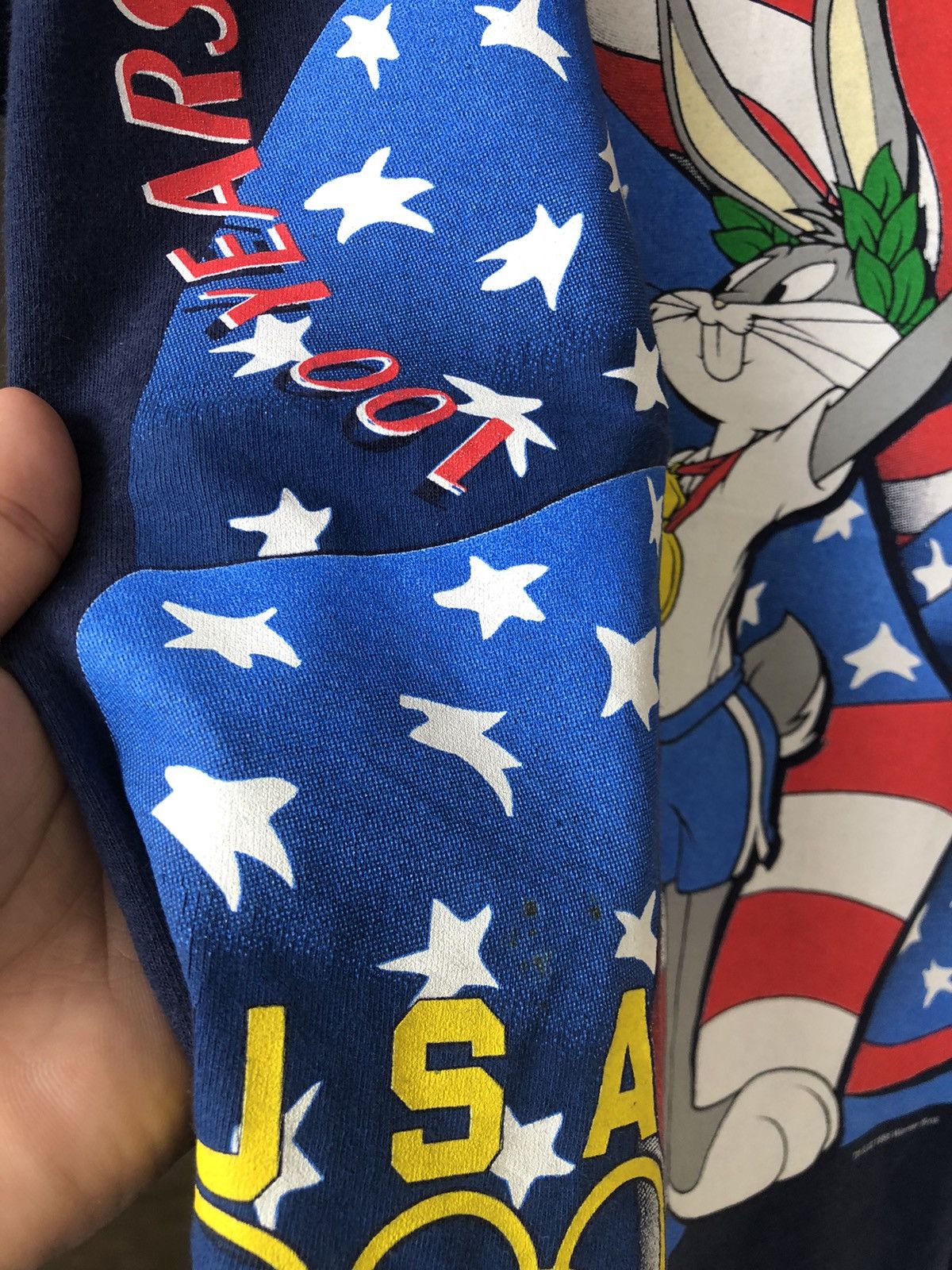 USA Olympics Vintage 90s Olympic USA x Bugs Bunny Warner Bros T-Shirt Size US L / EU 52-54 / 3 - 8 Thumbnail