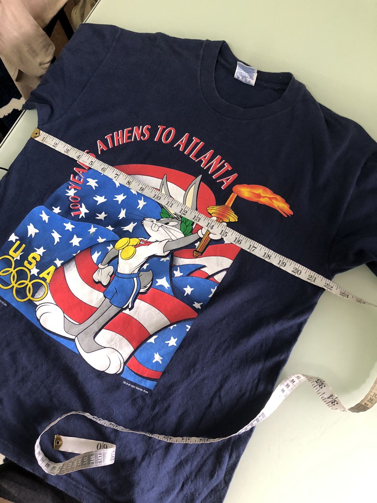 USA Olympics Vintage 90s Olympic USA x Bugs Bunny Warner Bros T-Shirt Size US L / EU 52-54 / 3 - 15 Thumbnail