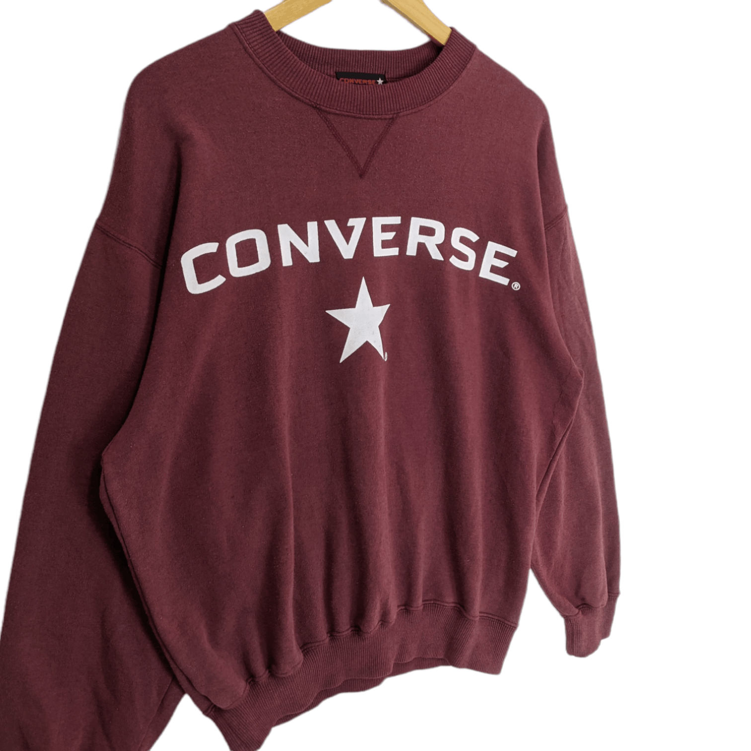 Converse Vintage CONVERSE Big Logo Spell Out Jumper Sweatshirt Size US L / EU 52-54 / 3 - 3 Thumbnail