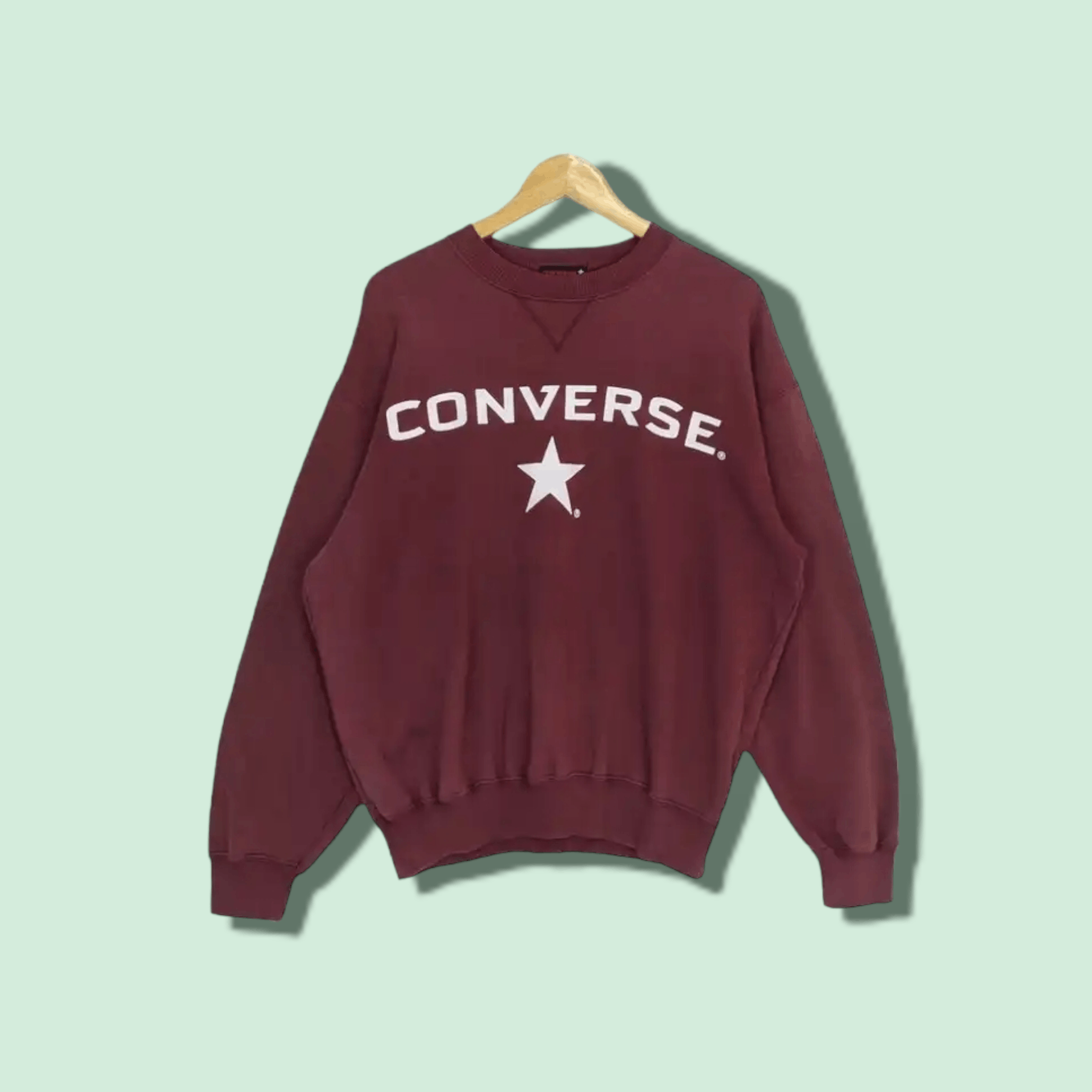 Converse Vintage CONVERSE Big Logo Spell Out Jumper Sweatshirt Size US L / EU 52-54 / 3 - 1 Thumbnail