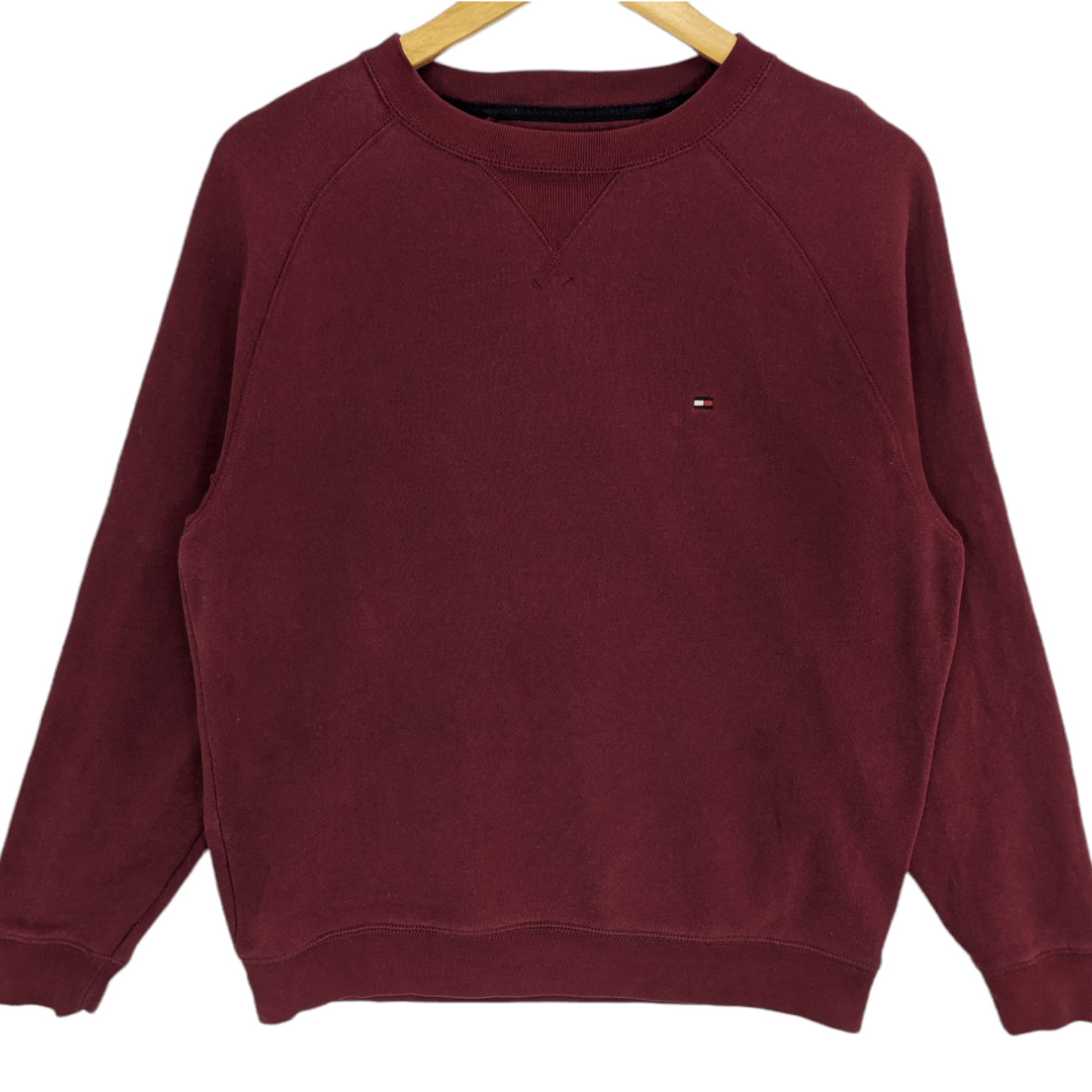 Tommy Hilfiger TOMMY HILFIGER Red Plain Jumper Sweatshirt Size US S / EU 44-46 / 1 - 2 Thumbnail