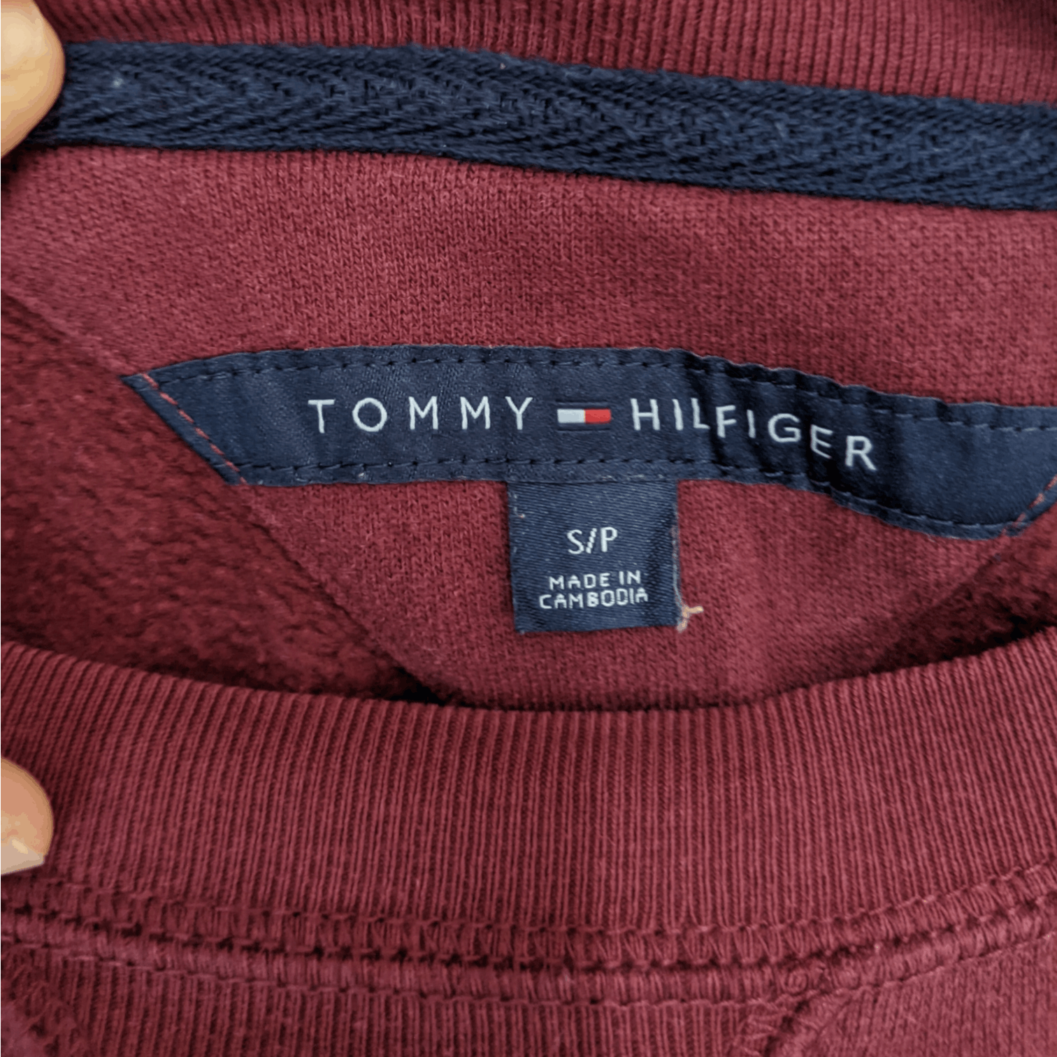 Tommy Hilfiger TOMMY HILFIGER Red Plain Jumper Sweatshirt Size US S / EU 44-46 / 1 - 7 Thumbnail