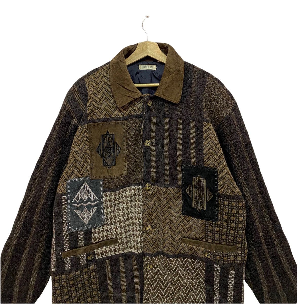 Art Comes First VINTAGE ROLLEI NAVAJO SOUTHWESTERN WOOL JACKET HEAVY Size US L / EU 52-54 / 3 - 3 Thumbnail